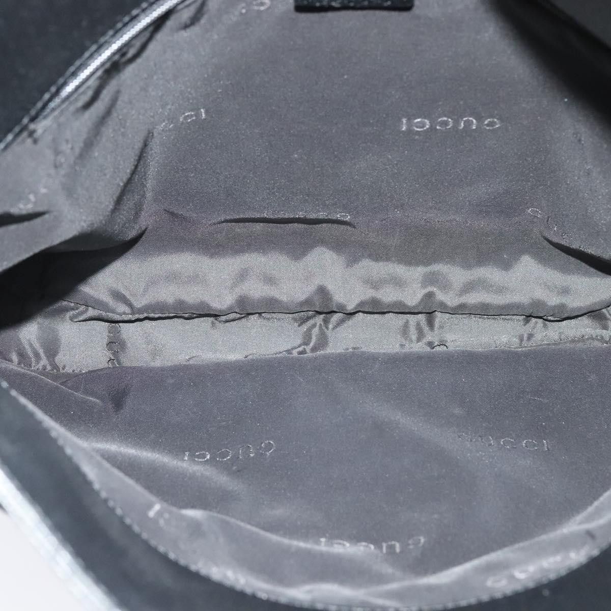 Gucci GUCCI Shoulder Bag Nylon Leather Black Silver 001 001 Size ONE SIZE - 15 Thumbnail