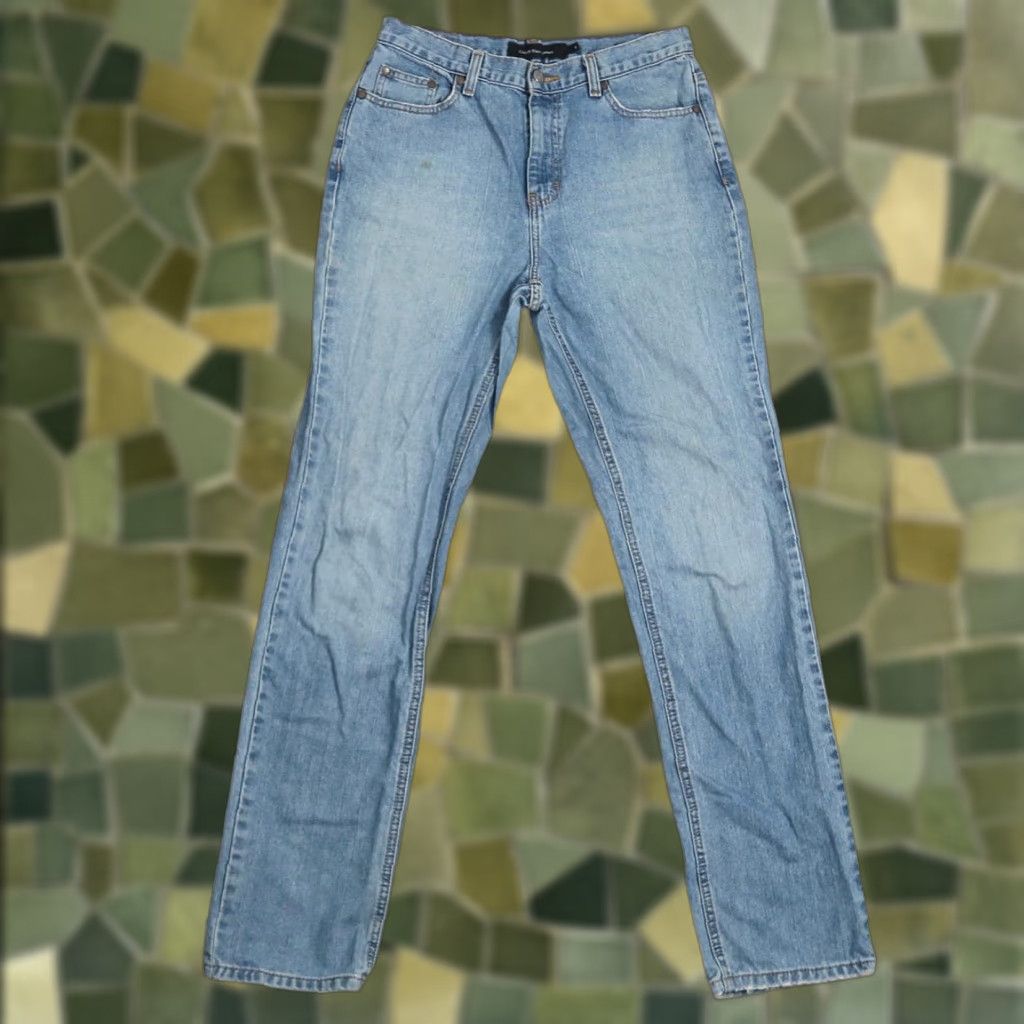 Calvin Klein VINTAGE Calvin Klein Jeans Women 8 Straight Light Wash Denim 90s High Rise Slim 30W 31Inseam Blue Mens? Women Size 30" / US 8 / IT 44 - 1 Thumbnail