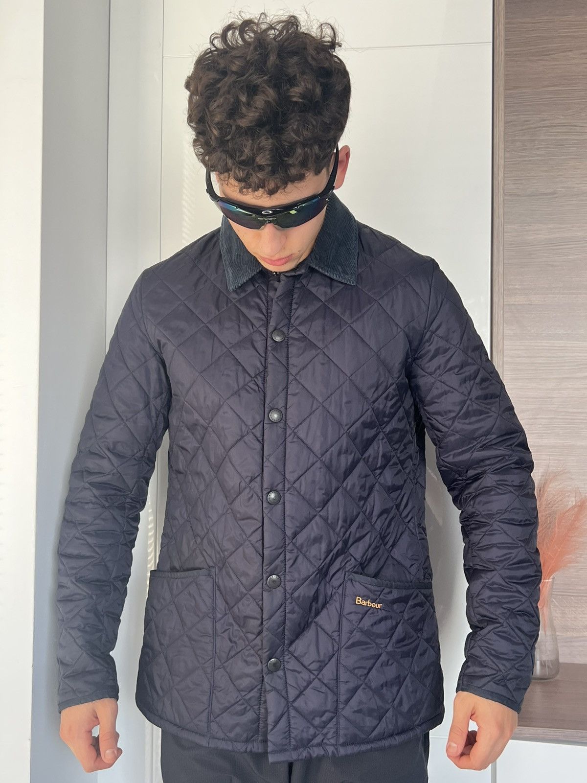Barbour × Designer ‼️Vintage Barbour Heritage Liddesdale Knit Logo Jacket ‼️ Size US M / EU 48-50 / 2 - 10 Thumbnail