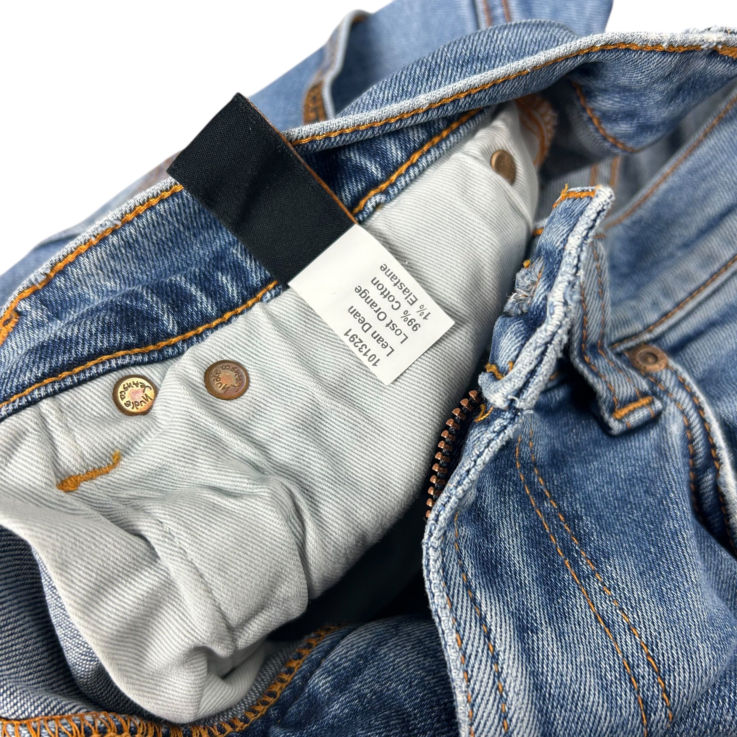 Nudie Jeans Nudie Jeans Lean Dean Lost Orange Stretch Denim Size W32L30 Size US 32 / EU 48 - 9 Thumbnail