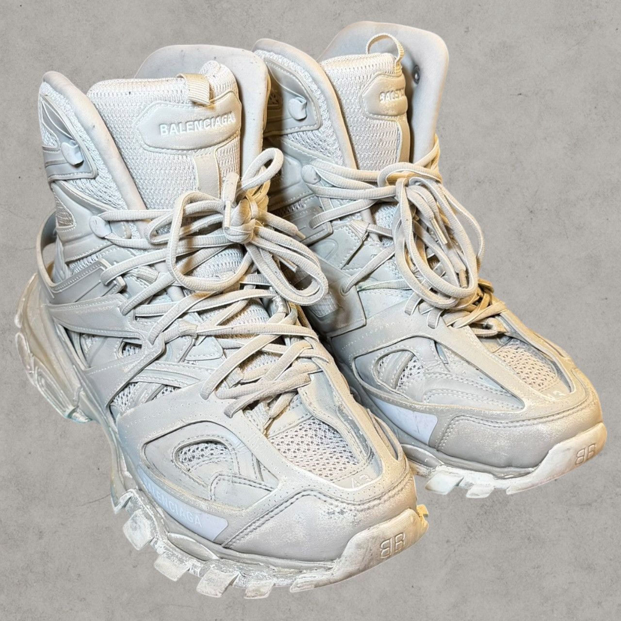 Balenciaga Balenciaga Track Hike Distressed Beige Boots Sz 43 Size US 10 / EU 43 - 1 Thumbnail