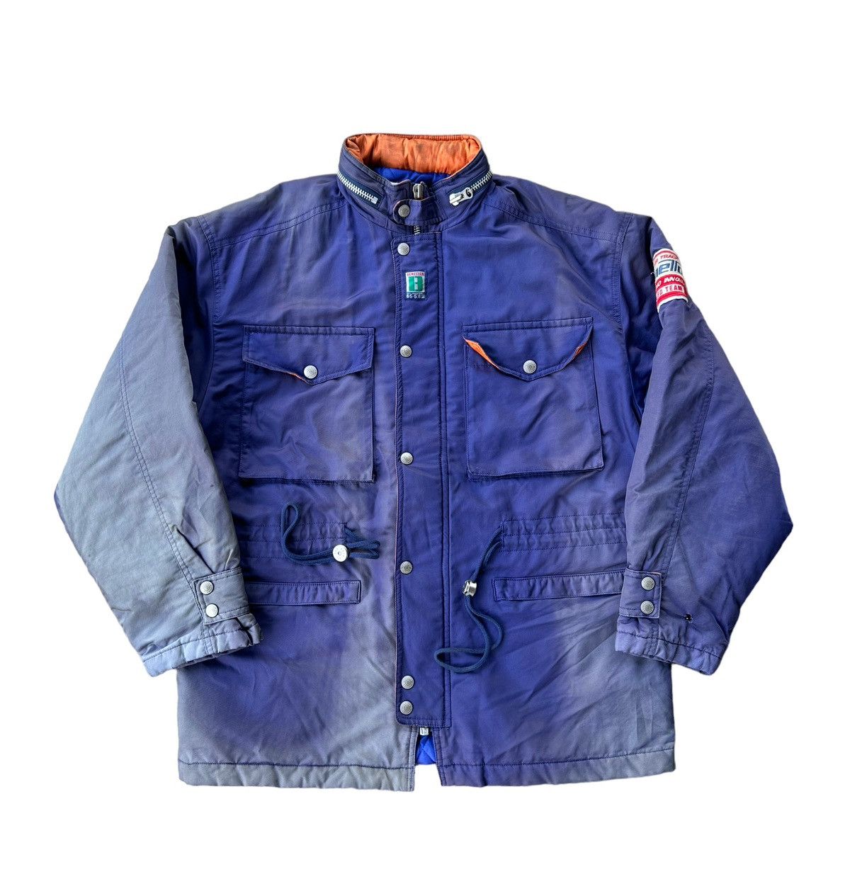 Vintage Sunfaded Benetton formula 1 racing team jacket Size US L / EU 52-54 / 3 - 2 Thumbnail