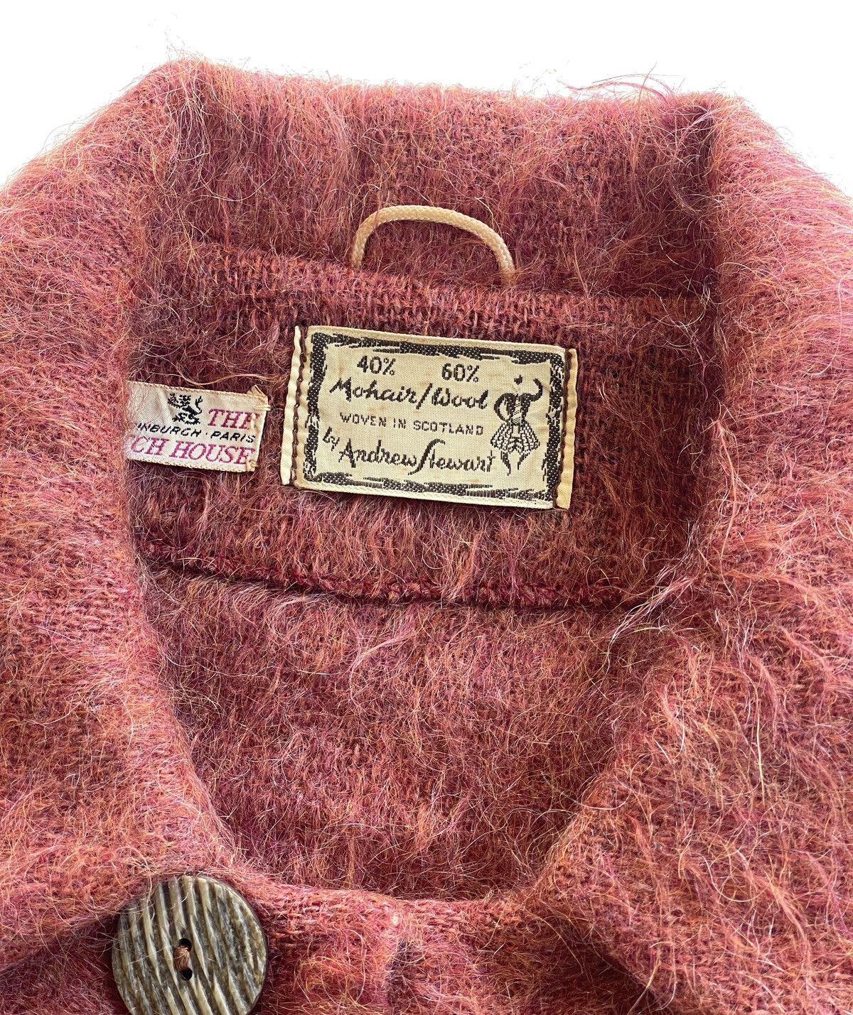 Vintage 1960s Andrew Stewart Fuzzy Mohair Poncho Size M / US 6-8 / IT 42-44 - 6 Thumbnail