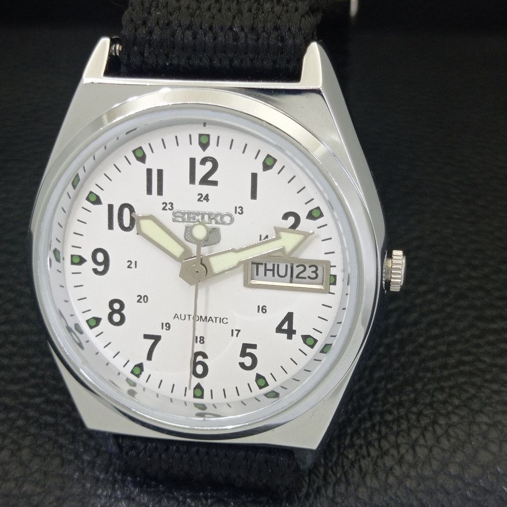 Seiko REFURBISHED VINTAGE SEIKO 5 AUTO JAPAN MENS WATCH a441734 Size 38 - 3 Thumbnail