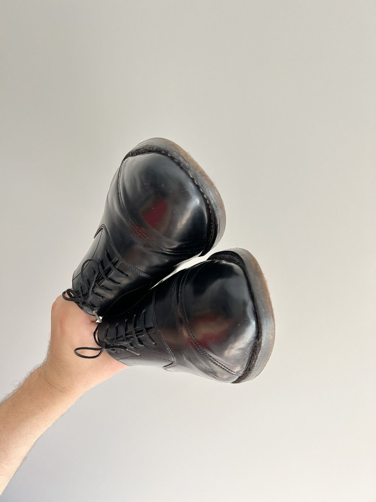 Loake × Vintage Vintage Loake Black Leather Lace up Formal Oxford Shoes Size US 9.5 / EU 42-43 - 3 Thumbnail