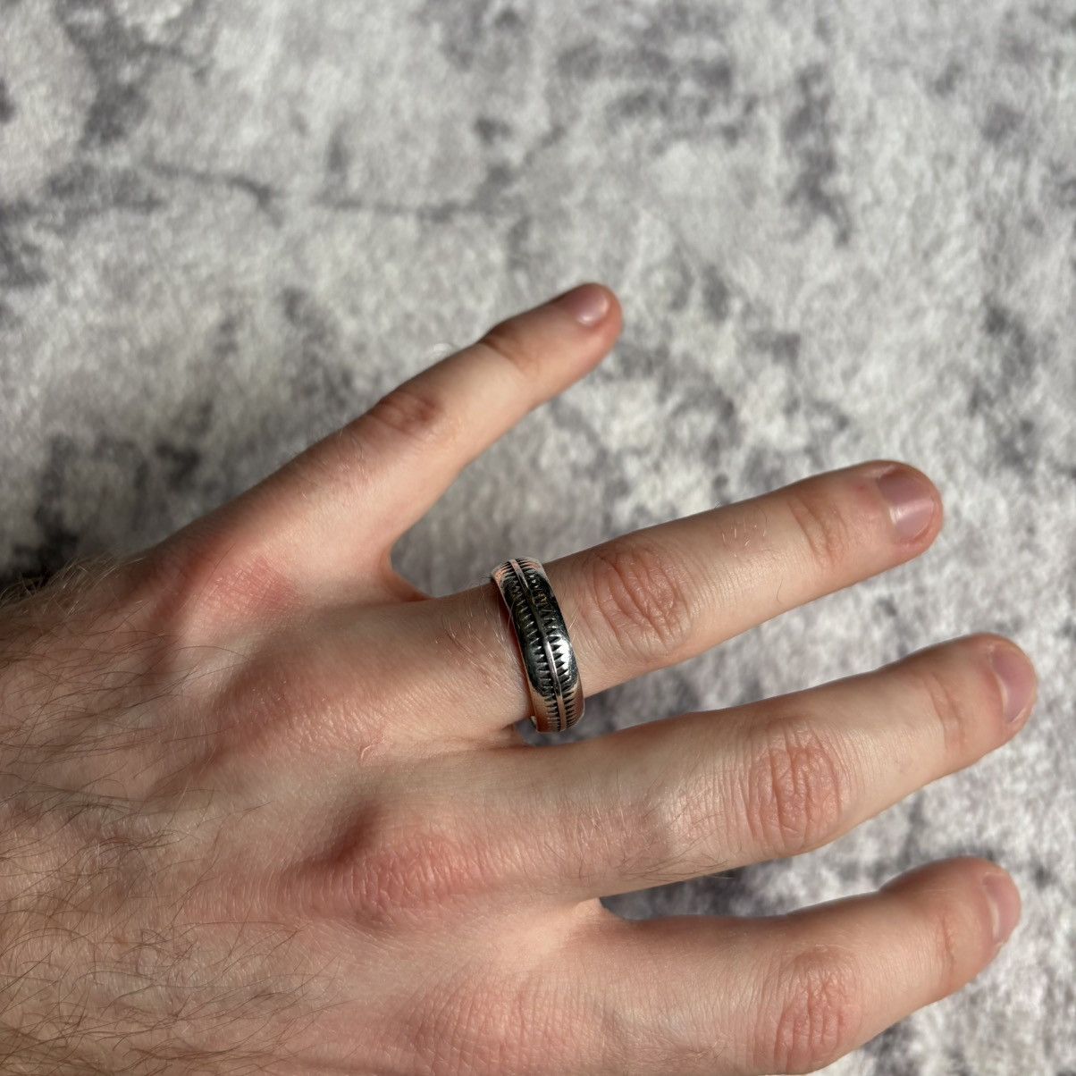 Undercover Undercover SS03 Scab Giz Pattern Ring Size ONE SIZE - 4 Thumbnail