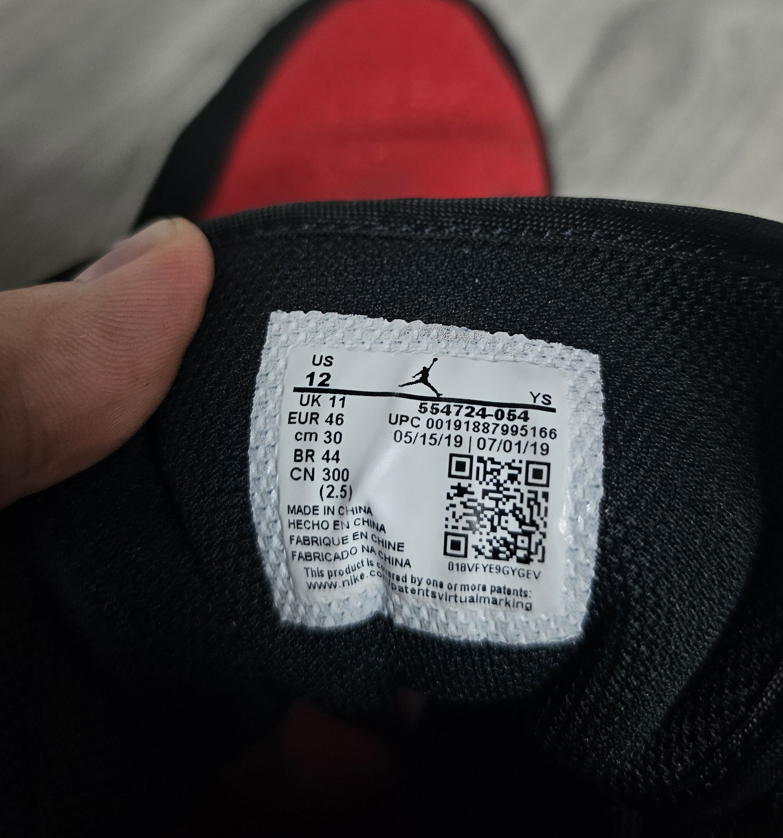 Jordan Brand × Nike Nike Air Jordan Mid YS Red shoes, size 46, insole 30cm Size US 13 / EU 46 - 7 Thumbnail