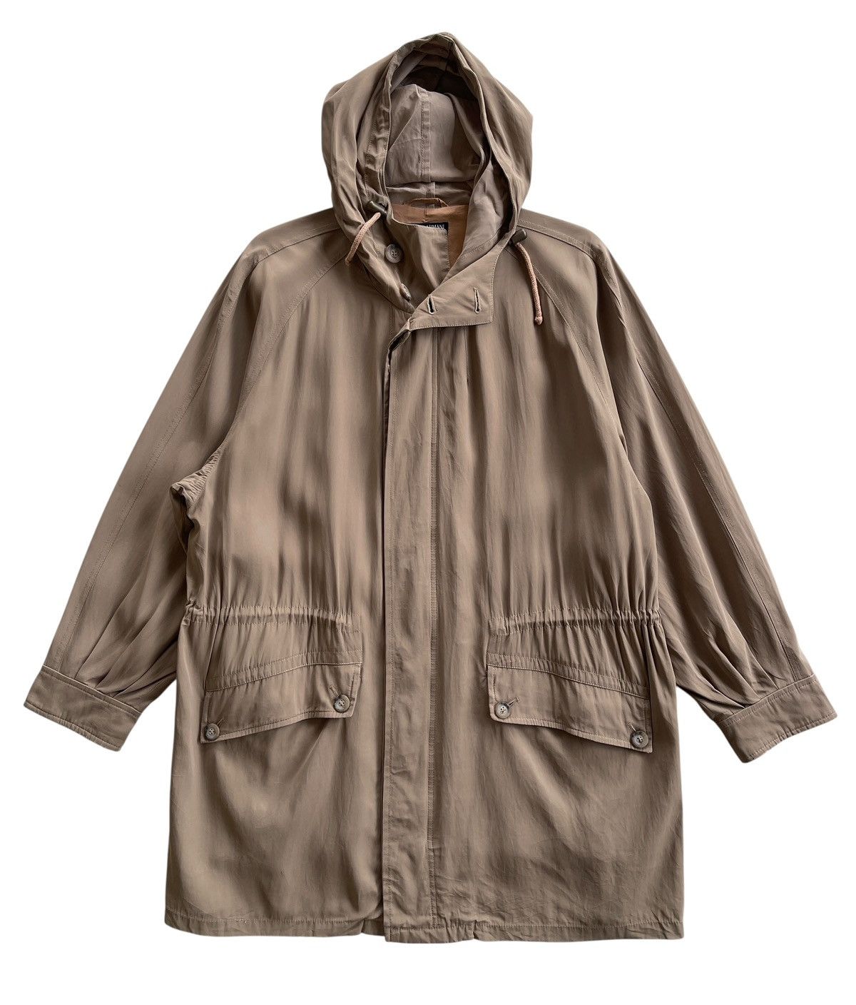 Giorgio Armani Giorgio Armani Rayon Parkas Hoodie Size US L / EU 52-54 / 3 - 3 Thumbnail