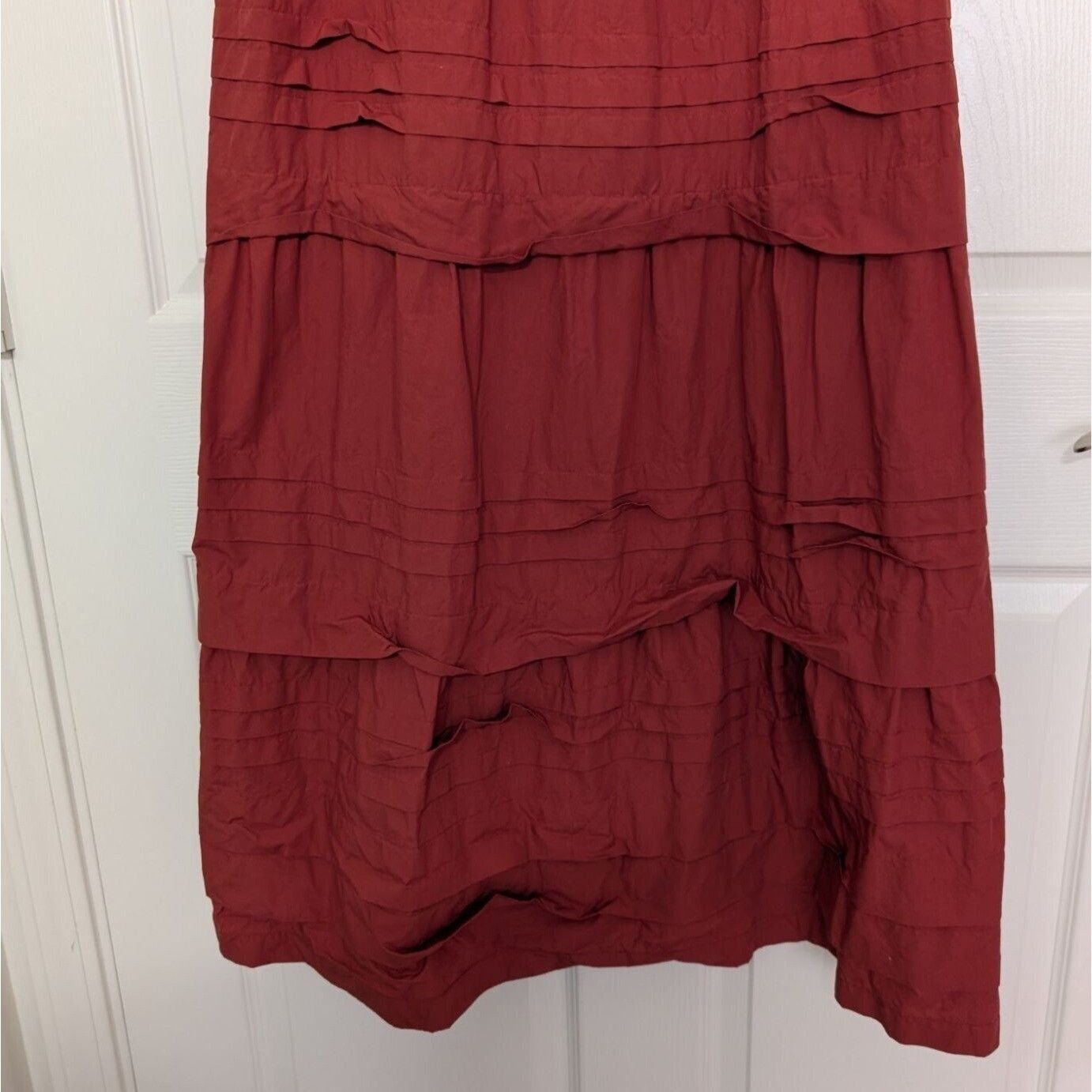 Marie Oliver Marie Oliver Gabbie Tiered Dress Womens Size 4 V Neck Clay Size S / US 4 / IT 40 - 3 Thumbnail