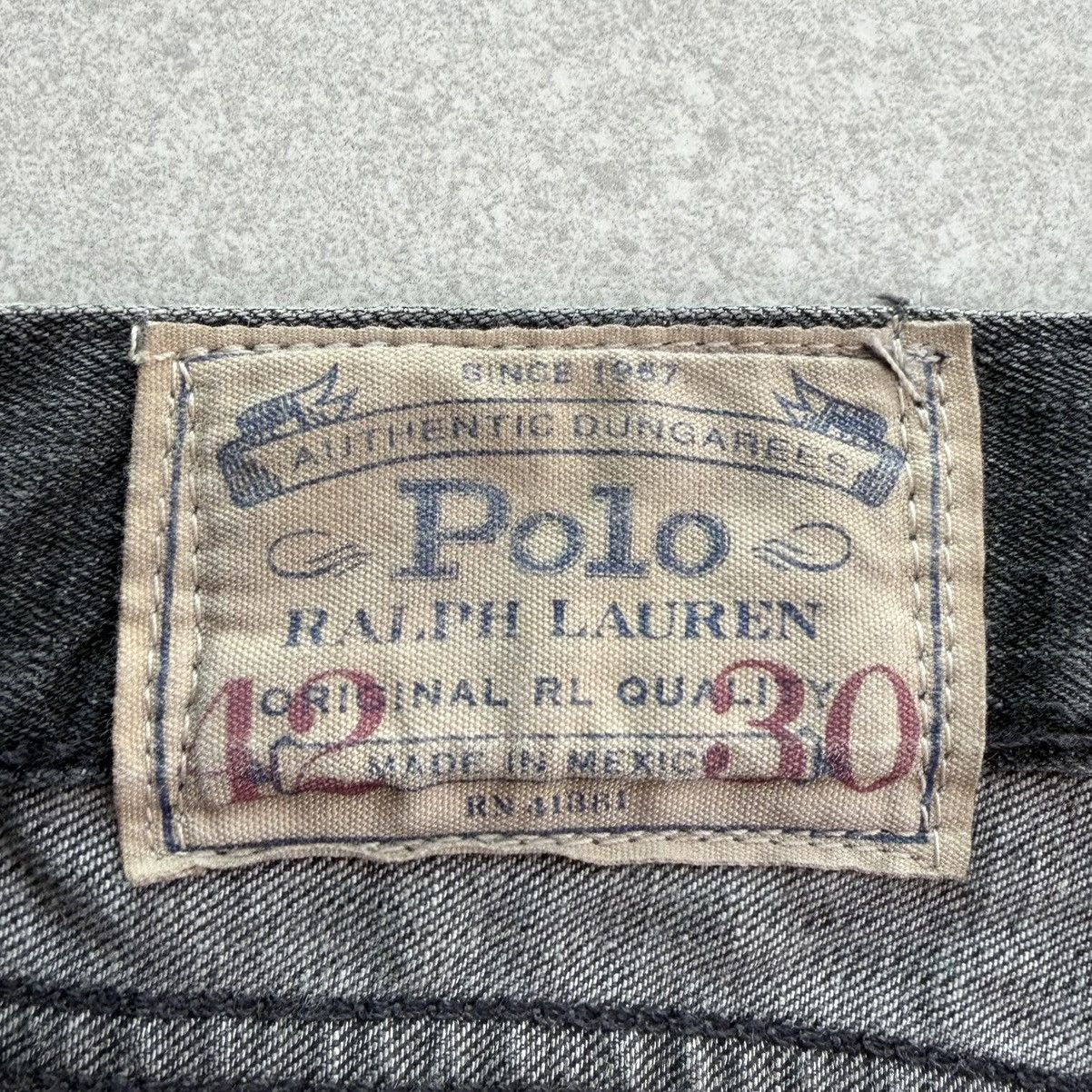 Polo Ralph Lauren Vintage Polo Ralph Lauren (RL) Slim Straight Denim Pant Size US 42 / EU 58 - 16 Thumbnail