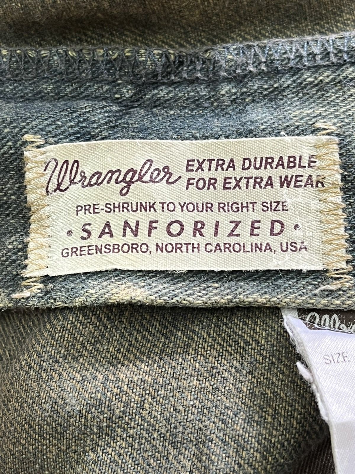 Japanese Brand × Wrangler Vintage Wrangler Mudwash Sanforized Denim Size US 33 - 9 Thumbnail