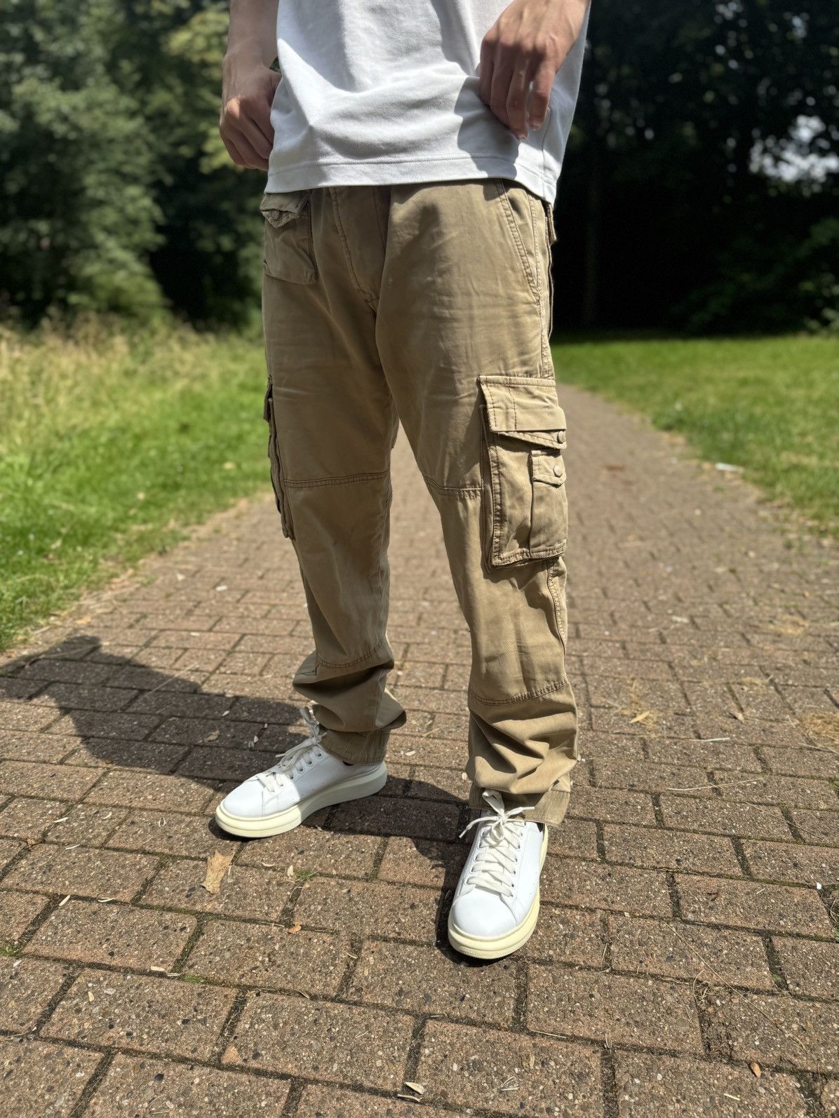 Diesel Diesel Cargo Pants Vintage Avantgarde Size US 33 - 1 Thumbnail