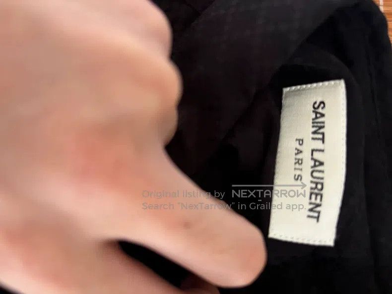 Saint Laurent Paris Saint Laurent Paris Poster Style Diamond Quilted Shirt Size XS / US 0-2 / IT 36-38 - 2 Thumbnail