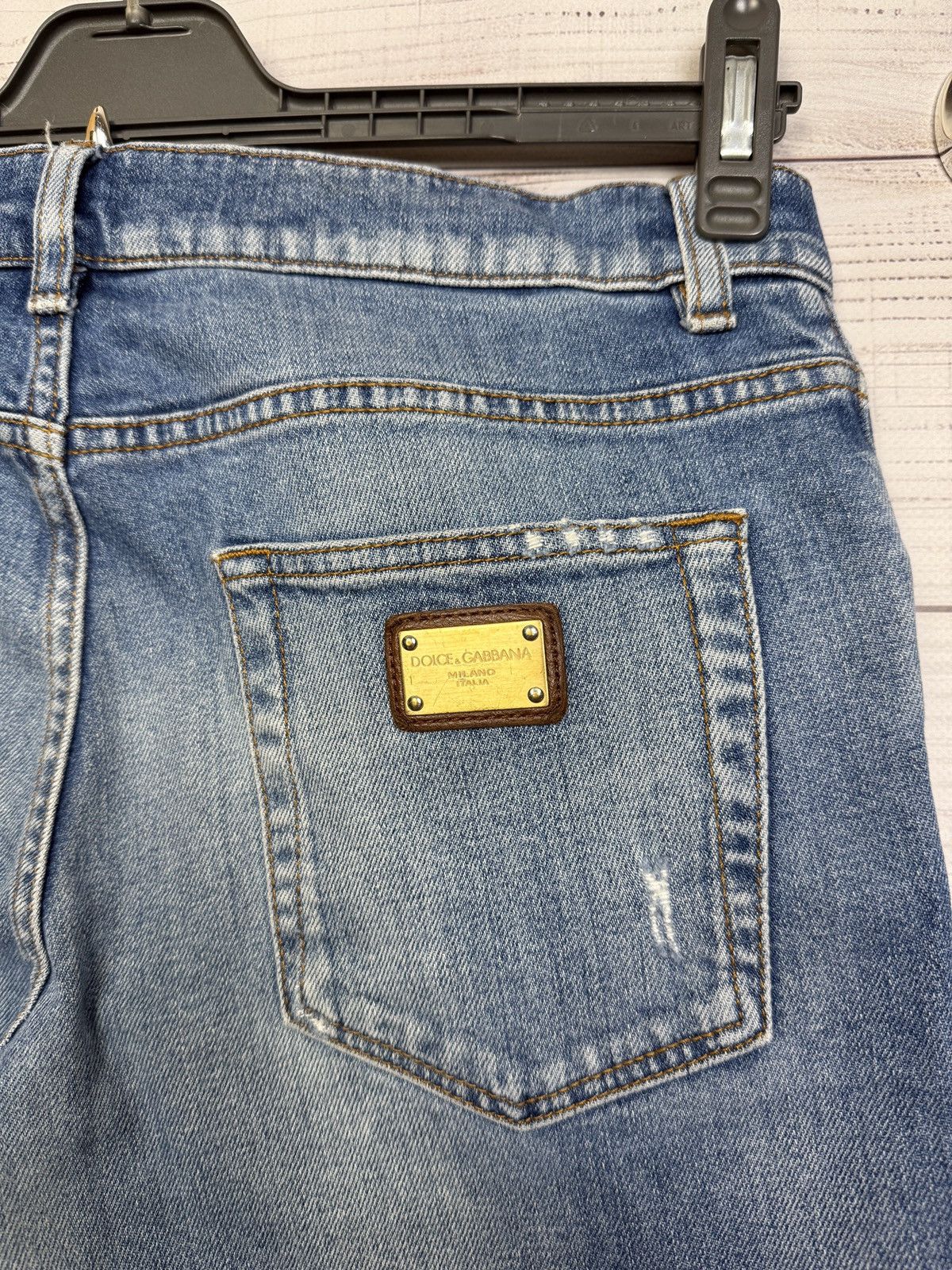 Dolce & Gabbana Crazy Vintage Dolce & Gabbana Jeans Metal Logo Size 34" / US 12 / IT 48 - 11 Thumbnail
