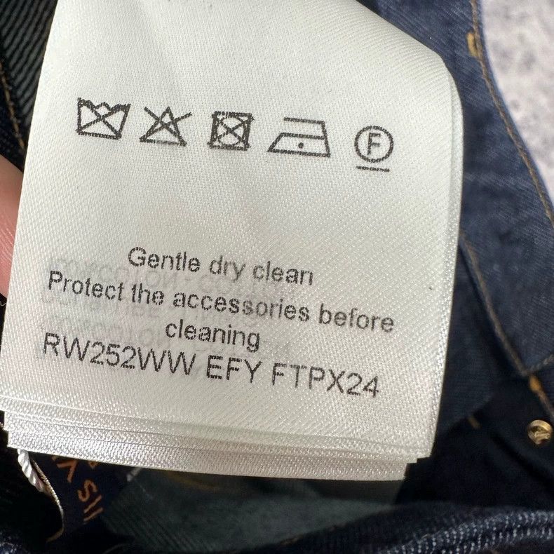 Louis Vuitton Louis Vuitton 25 Blue Wide Leg Jeans Size 33" - 5 Thumbnail