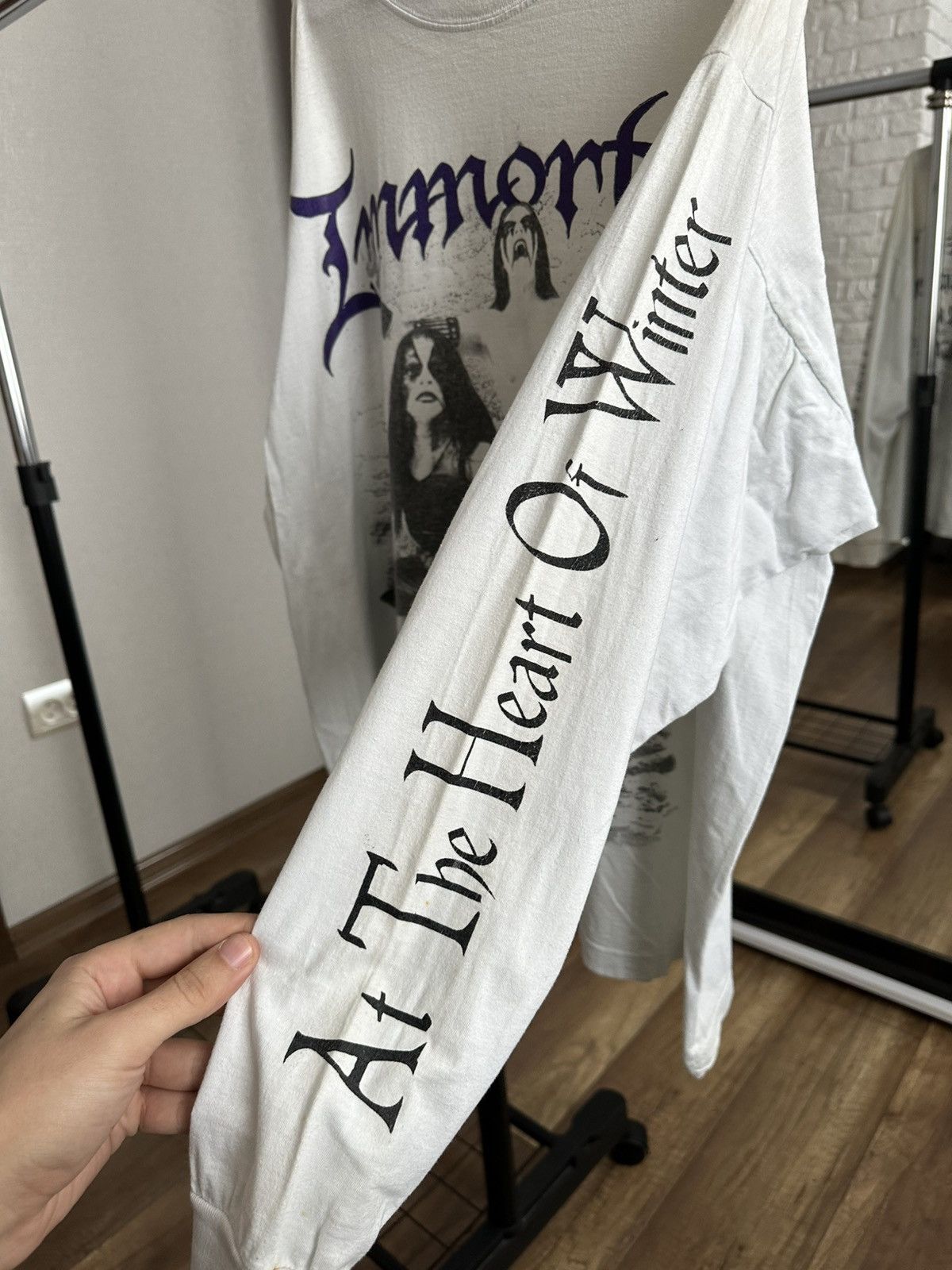 Band Tees 1999 Immortal At The Heart Of Winter Vintage Long Sleeve Tee Size US XL / EU 56 / 4 - 10 Thumbnail