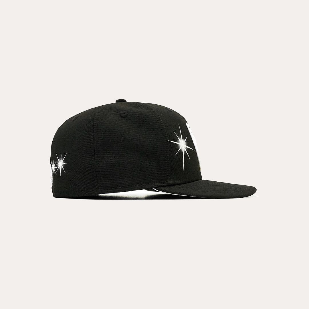 ay el ay en ay el ay en "are" Raiders Black 59Fifty New Era 7 /1/4 Size ONE SIZE - 4 Thumbnail