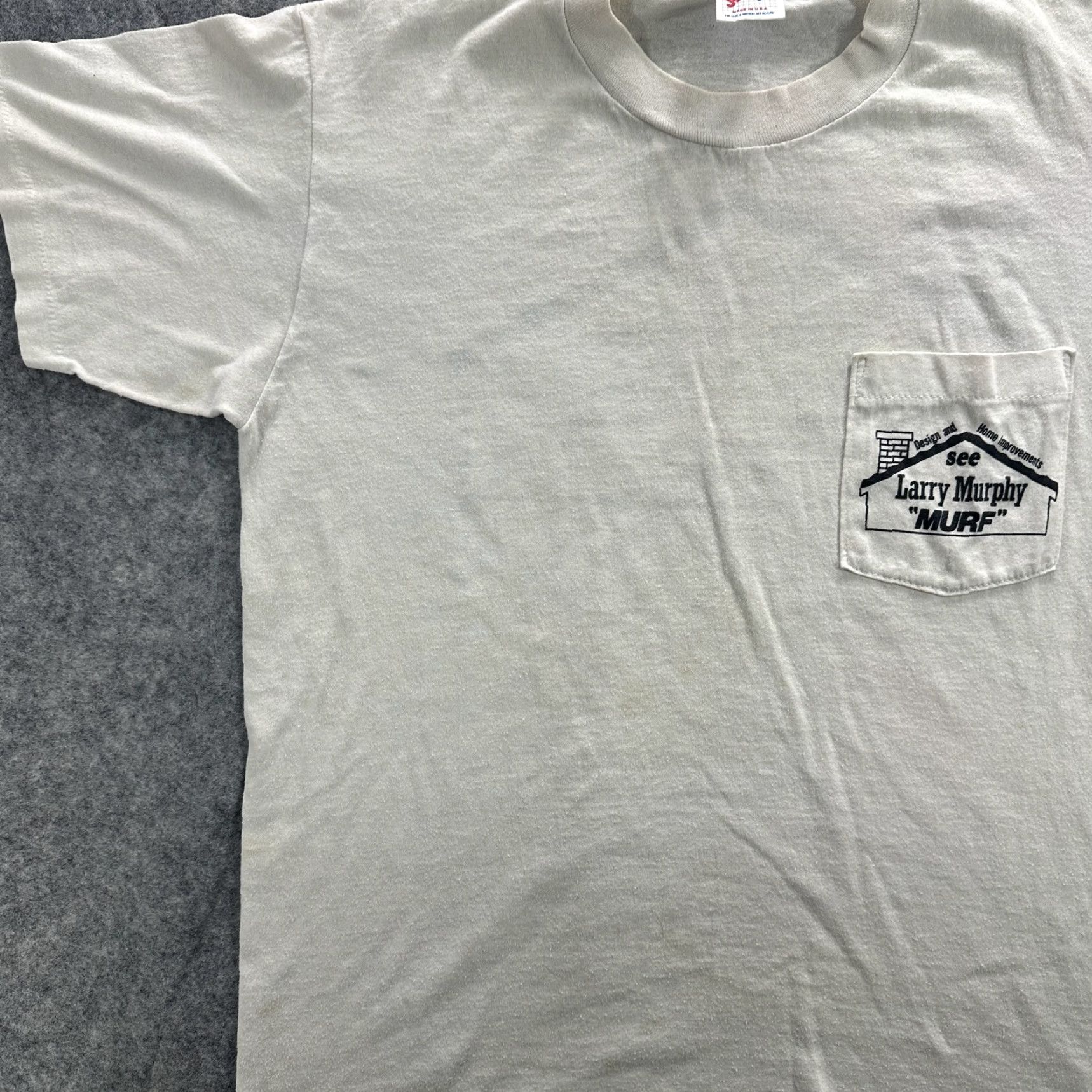 Jerzees VINTAGE Larry Murphy Shirt Mens Large Pocket Tee Home Improvement Promo 90s USA Size US L / EU 52-54 / 3 - 4 Thumbnail