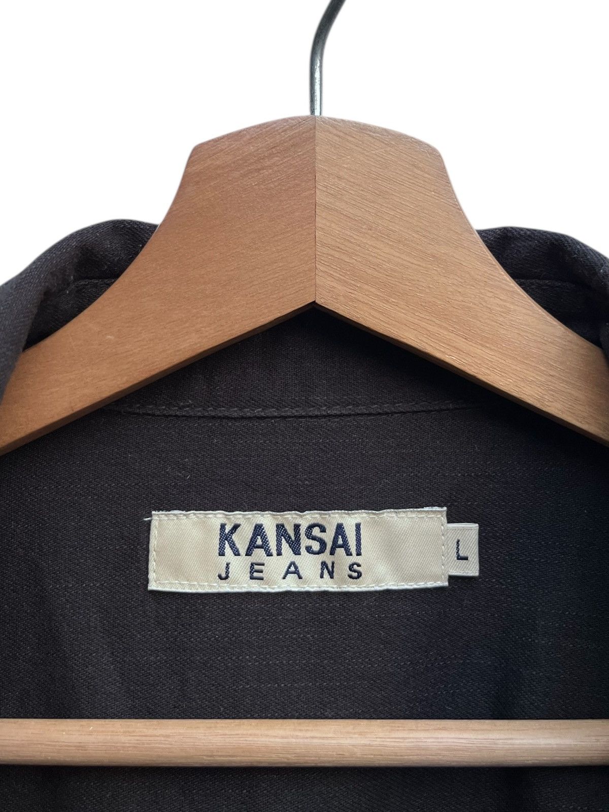 Kansai Yamamoto Vintage Kansai Jeans Black Zip Shirt Jacket Size US L / EU 52-54 / 3 - 6 Thumbnail