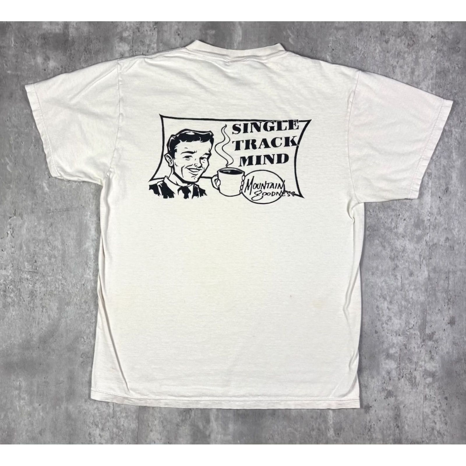 Tultex VINTAGE 90s T-Shirt Tultex White Size M Graphic Print Short Sleeve Round Neck Cotton Men 1A Size US M / EU 48-50 / 2 - 2 Thumbnail