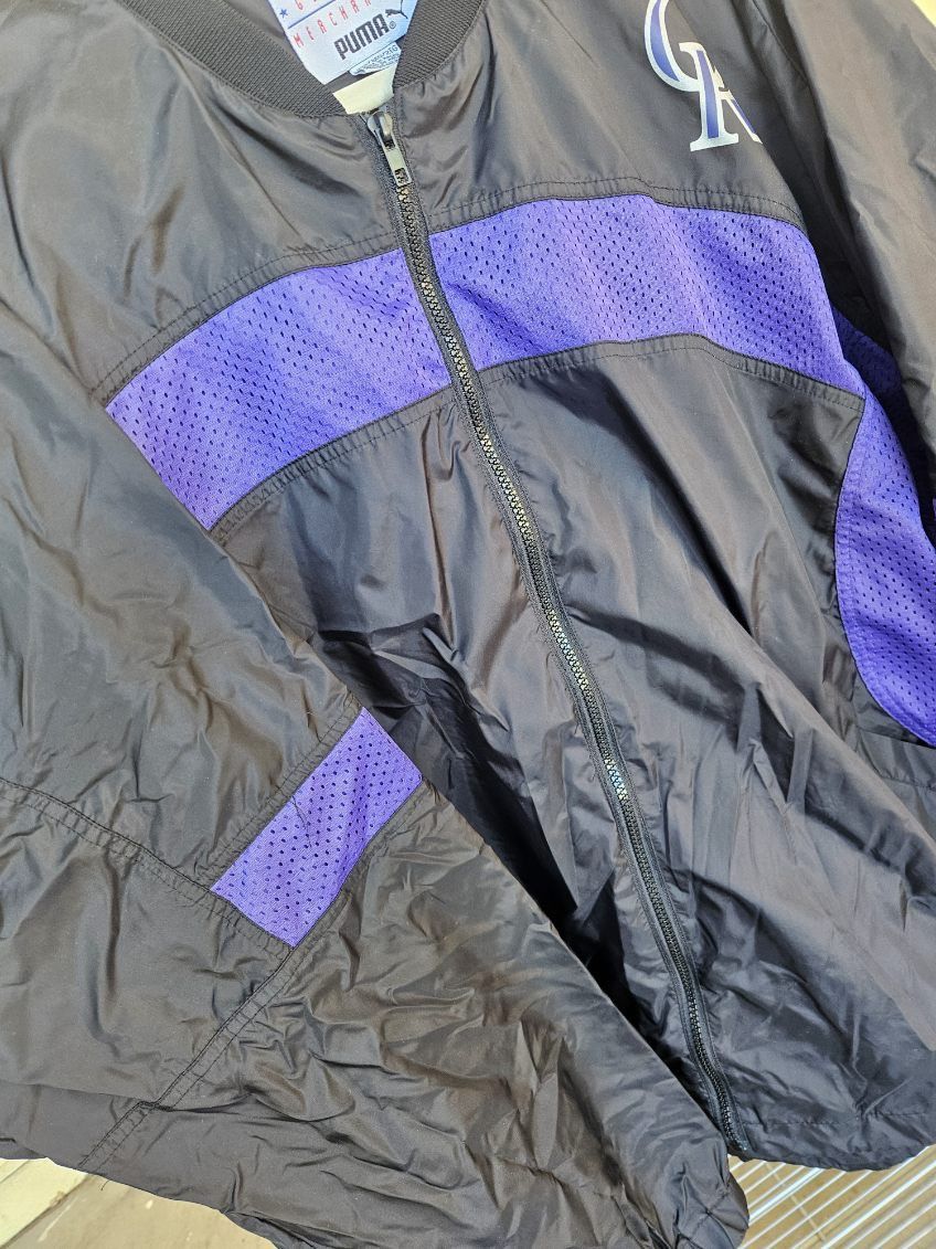 Puma Colorado Rockies MLB X Puma Full Zip Windbreaker Jacket Size US XXL / EU 58 / 5 - 5 Thumbnail