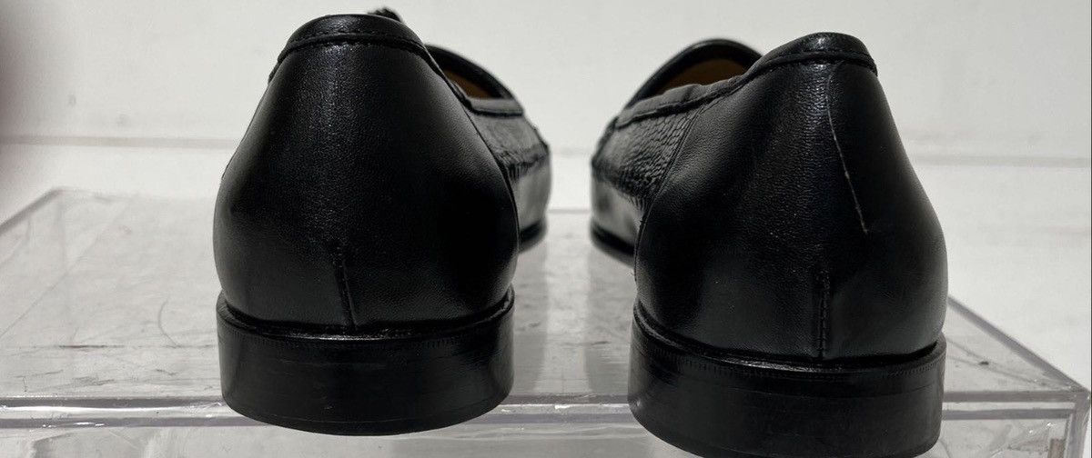 Zelli Genuine Ostrich Leather Tassel Loafers Made in Italy Size 9M Size US 9 / EU 42 - 6 Thumbnail
