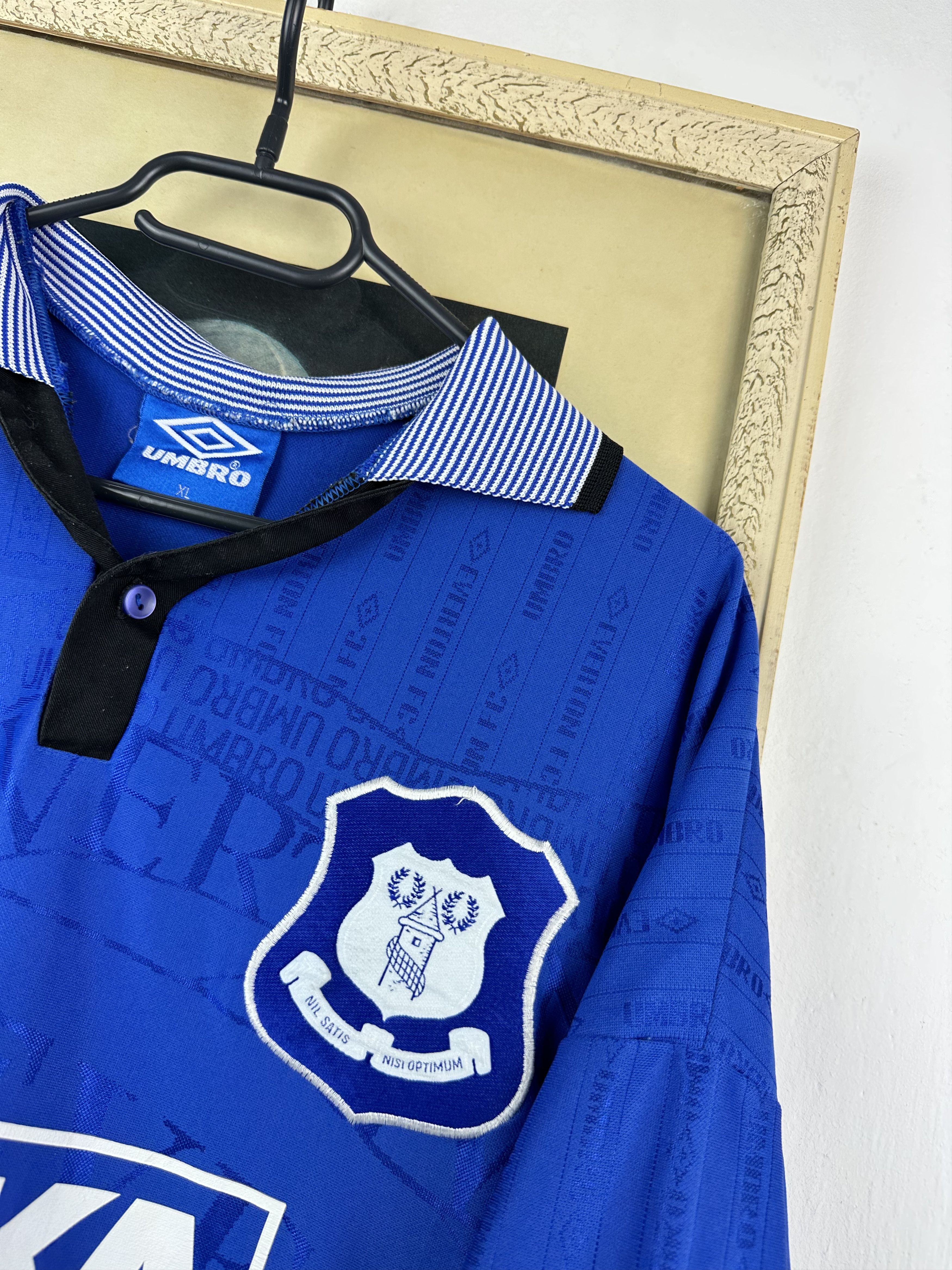 Umbro × Vintage Everton Home football shirt 1995 Soccer Umbro Jersey Rare Size US XL / EU 56 / 4 - 3 Thumbnail