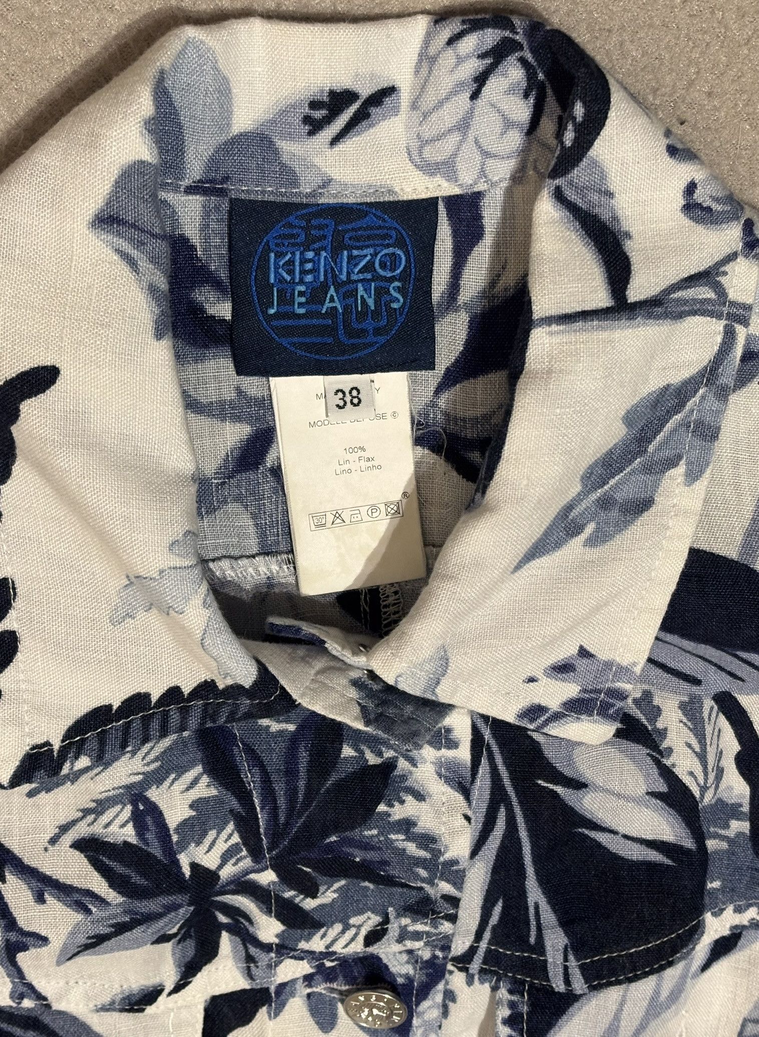 Kenzo Kenzo Jeans vintage shirt 100% Linen size 38 Size XS / US 0-2 / IT 36-38 - 12 Thumbnail