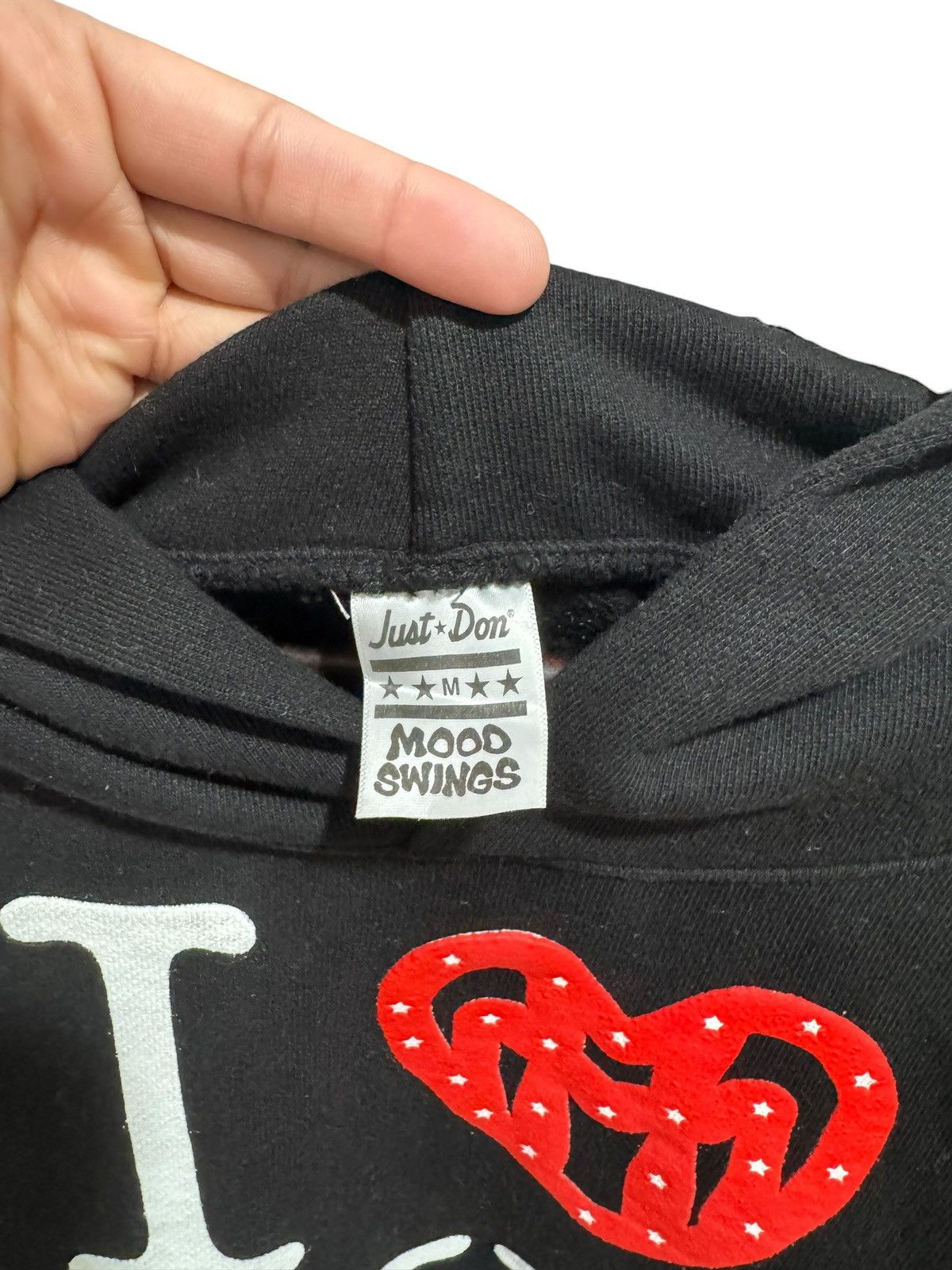 Just Don Just Don x Mood Swings I Love Chi Hoodie Black Red Size US M / EU 48-50 / 2 - 6 Thumbnail