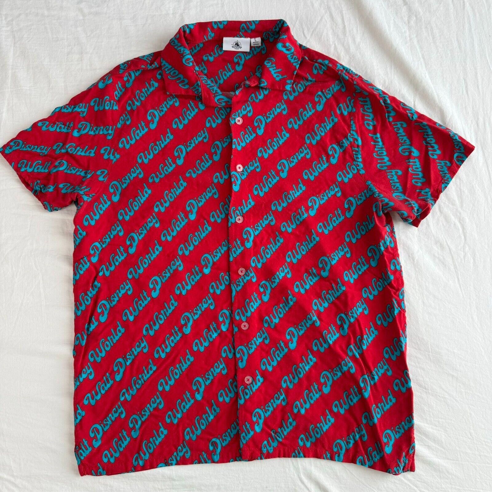 Disney Disney Parks Walt Disney World Button Up Shirt Red Blue Sz L Size US L / EU 52-54 / 3 - 1 Thumbnail