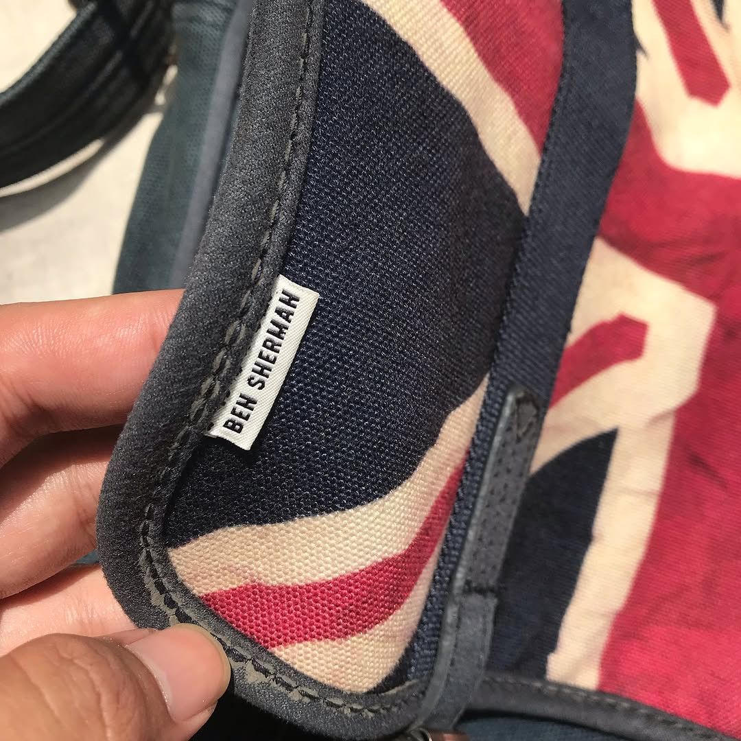 Ben Sherman Ben Sherman Union Jack Messenger Shoulder Canvas Bag navy Size ONE SIZE - 9 Thumbnail