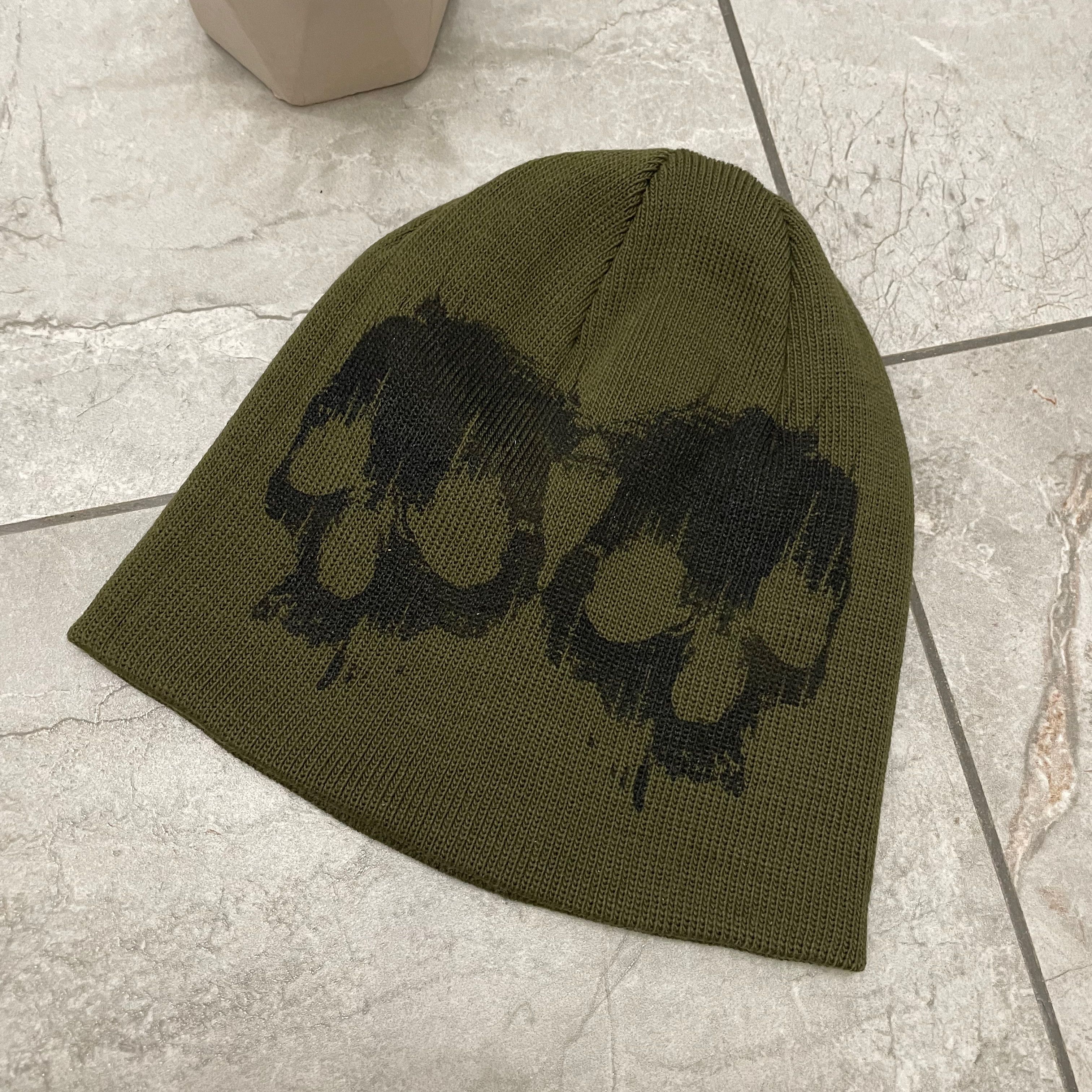 Other Very rare beanie hat y2k grunge print skull Size ONE SIZE - 3 Thumbnail
