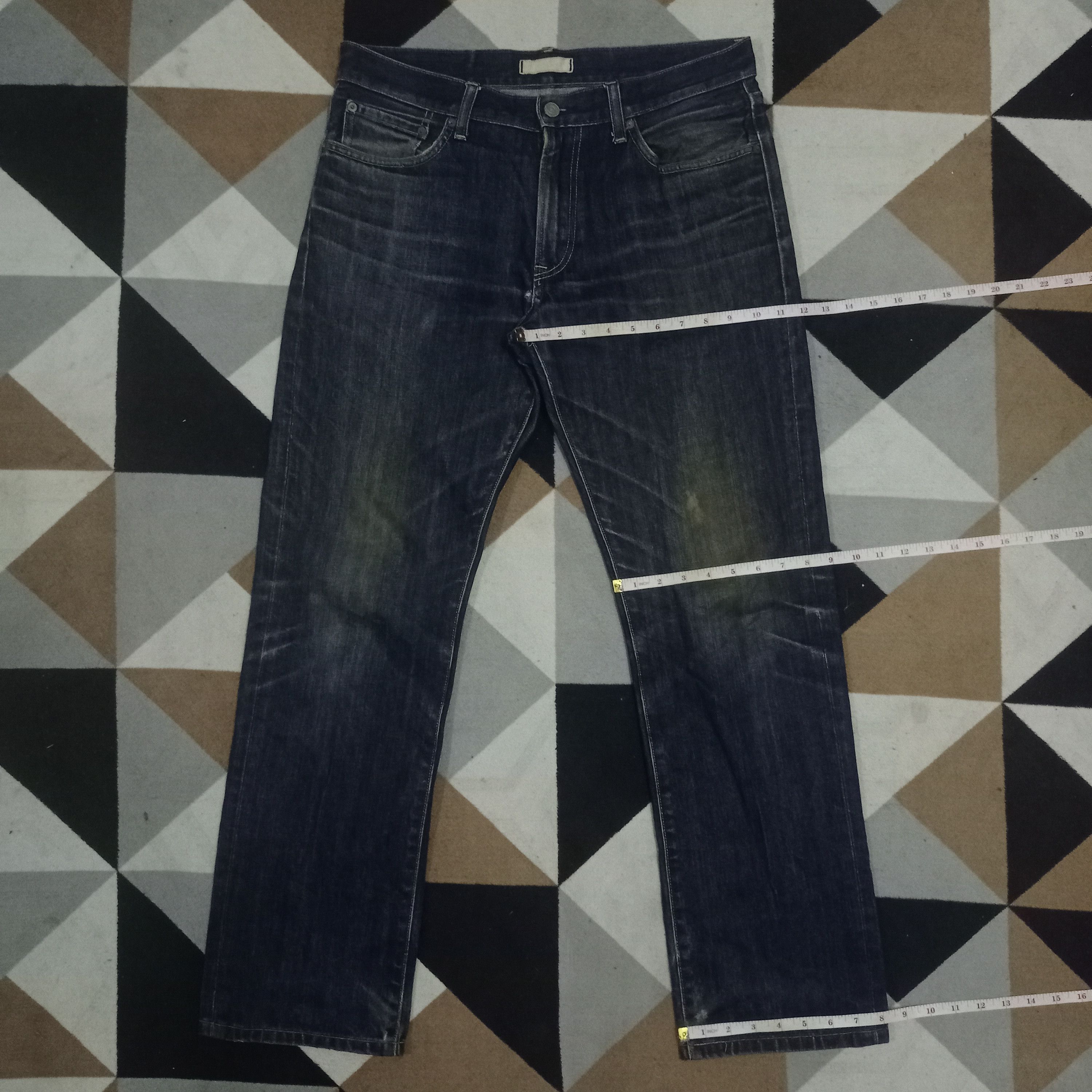 Japanese Brand × Uniqlo Vintage Japanese Uniqlo Mud Wash Style Loose Jeans 34x31 Size US 34 / EU 50 - 11 Thumbnail