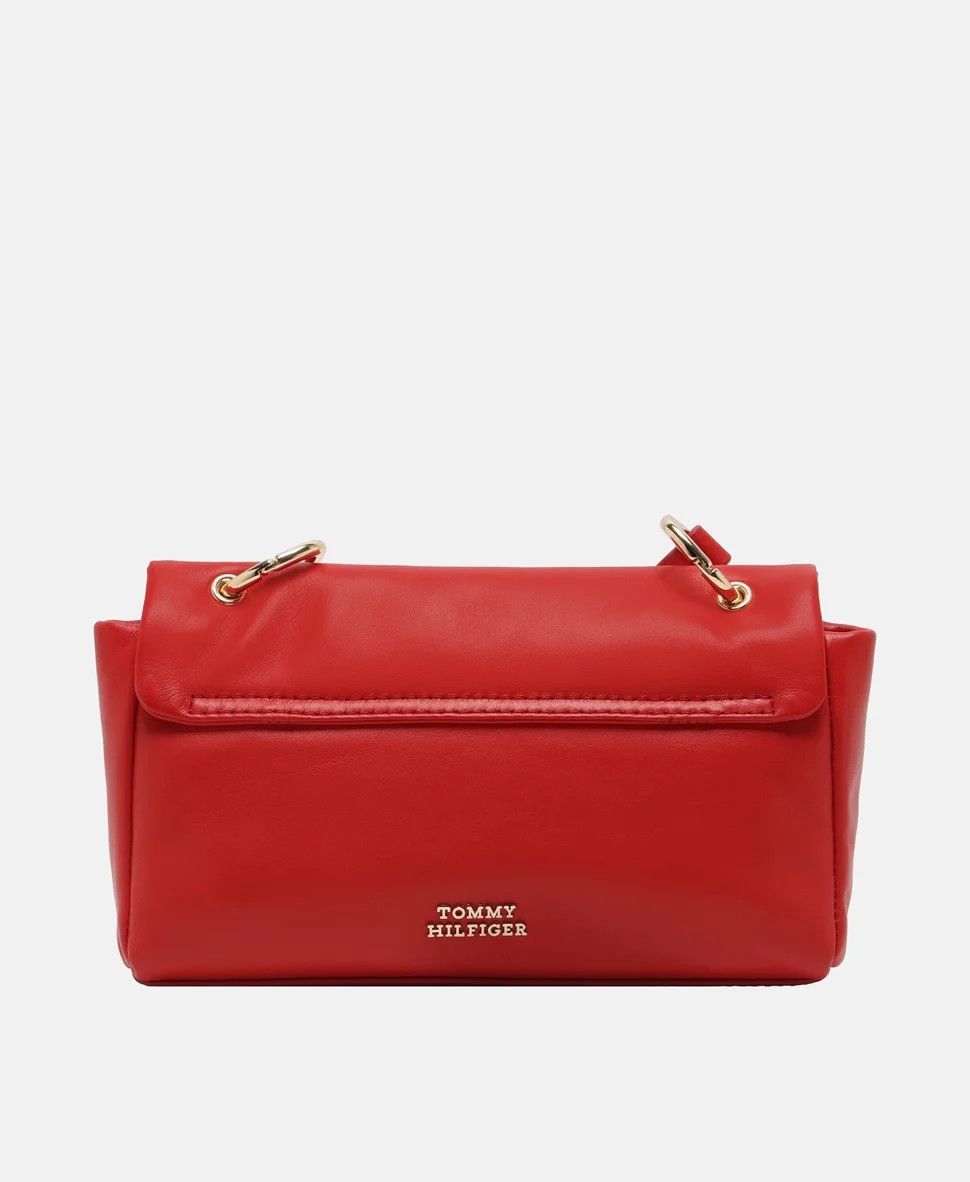 Tommy Hilfiger Tommy Hilfiger Red Leather Messenger Bag Size ONE SIZE - 2 Thumbnail