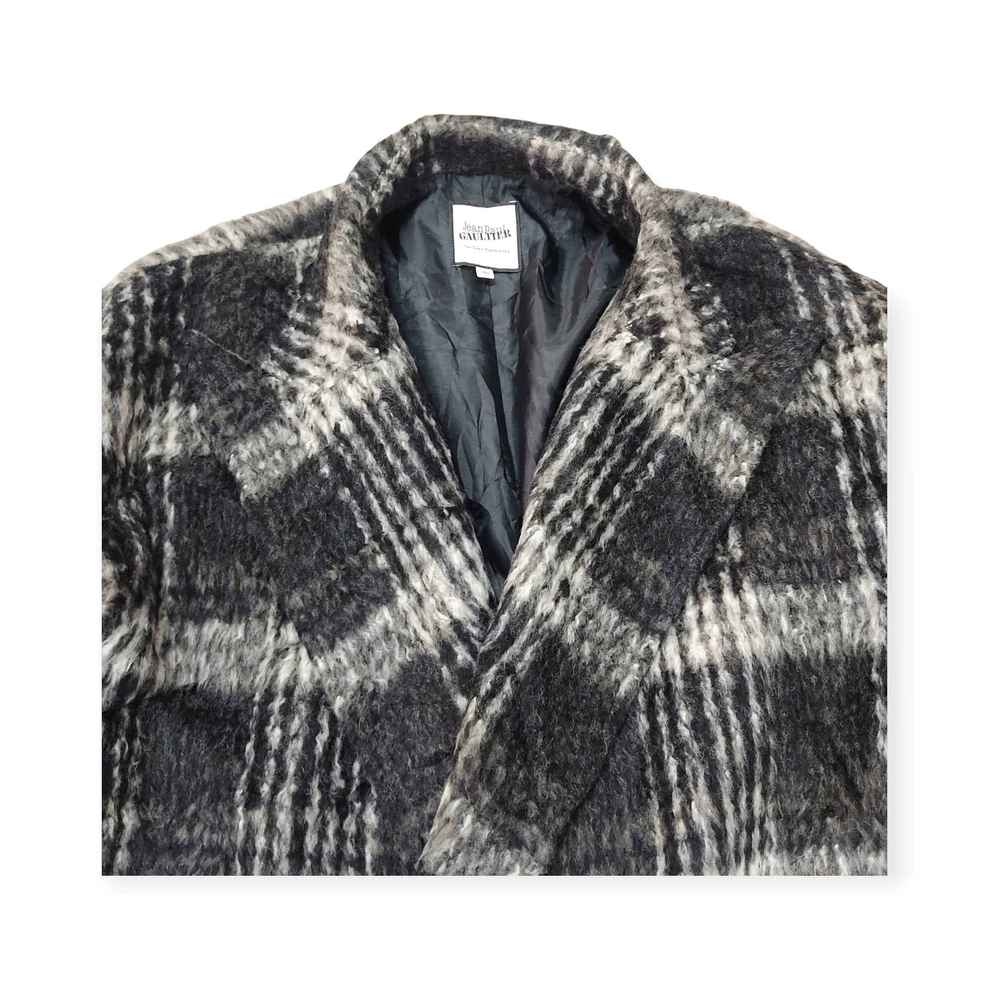 Jean Paul Gaultier Jean Paul Gaultier x Sept Premiers Plaid Coat Jacket Size L / US 10 / IT 46 - 8 Thumbnail