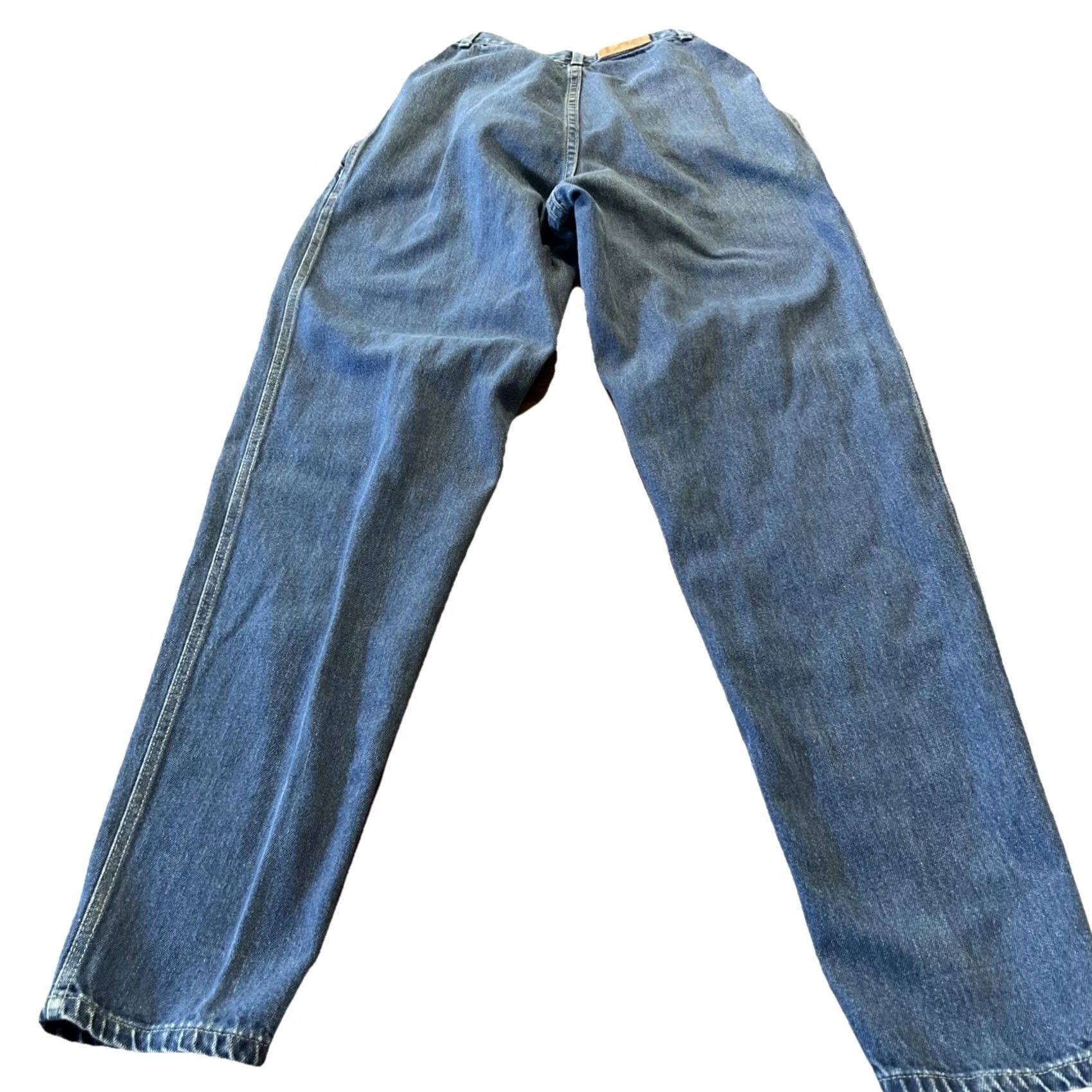 Lee VINTAGE Lee Jeans Womens Size 7 Long Blue Denim 5-Pocket High Rise Slim USA Jeans 80s 90s Cowboy Retro Style Mens Women Girls Size 28" / US 6 / IT 42 - 6 Thumbnail