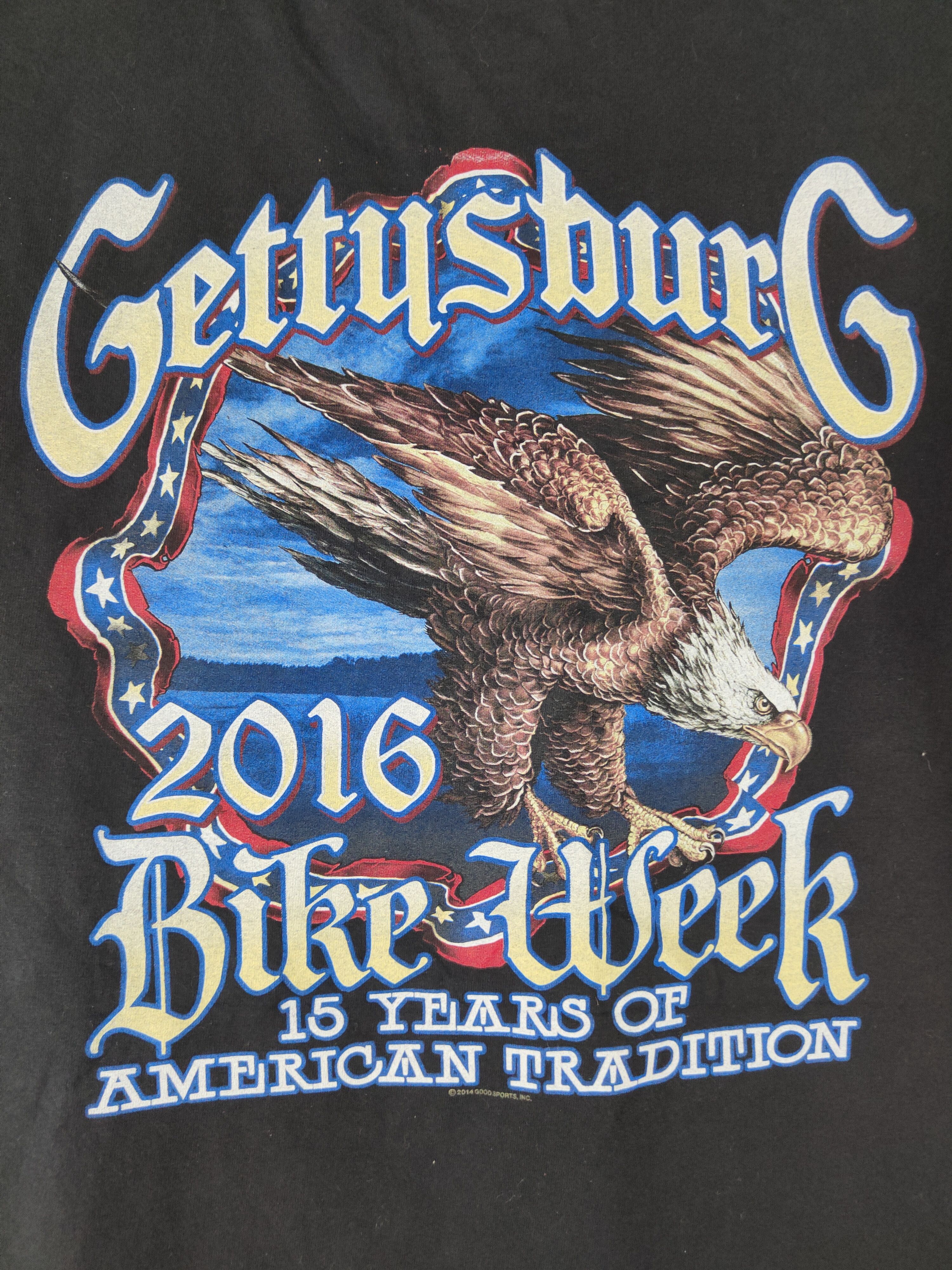 Other DL Gettysburg Bike Week Black Short Sleeve T-shirt #2138 Size US L / EU 52-54 / 3 - 8 Thumbnail