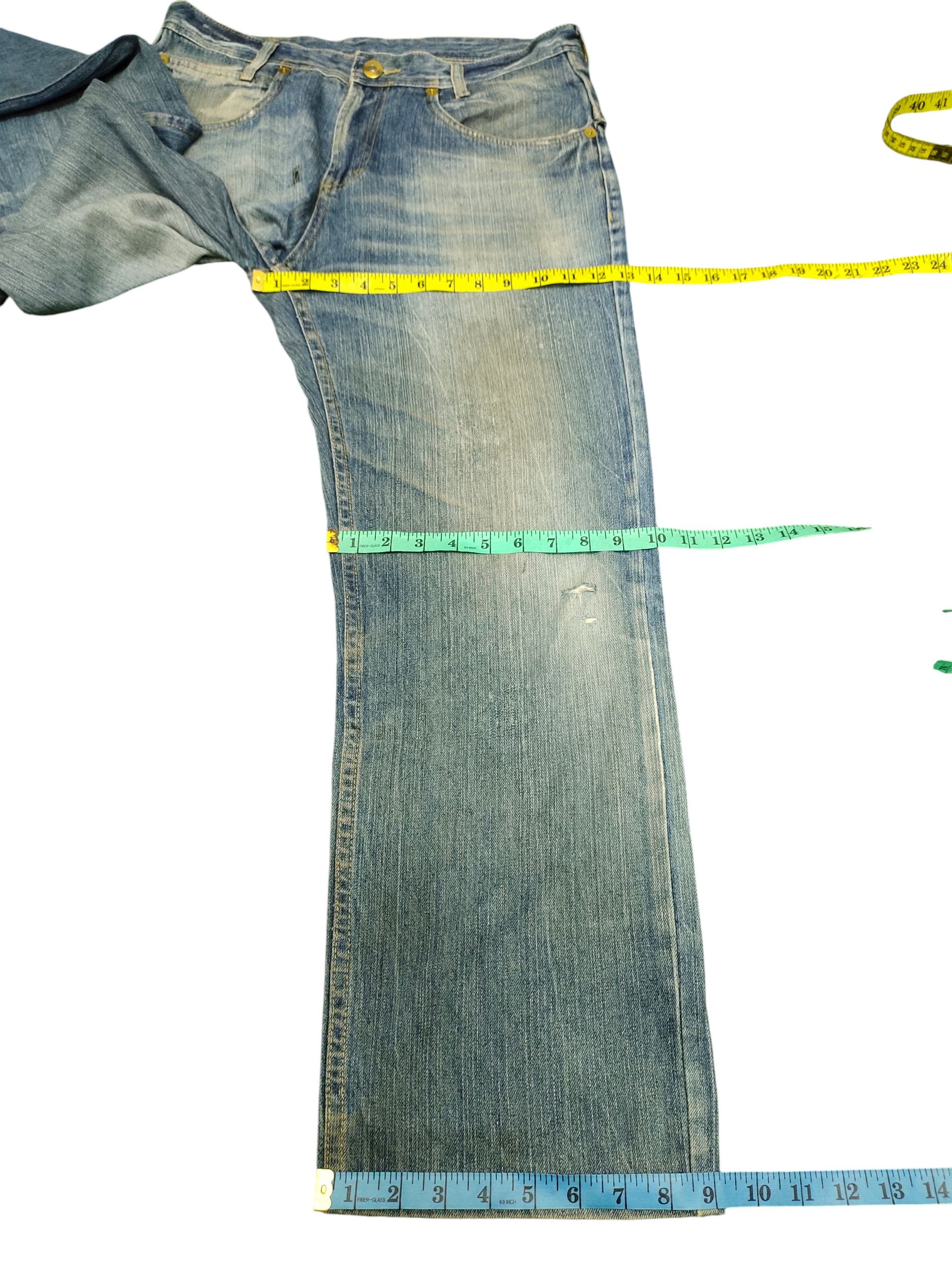 Comme des Garcons × Undercover Japanese Brand Zipper Pocket Clawmark Distress Denim Jeans Size US 34 / EU 50 - 16 Thumbnail