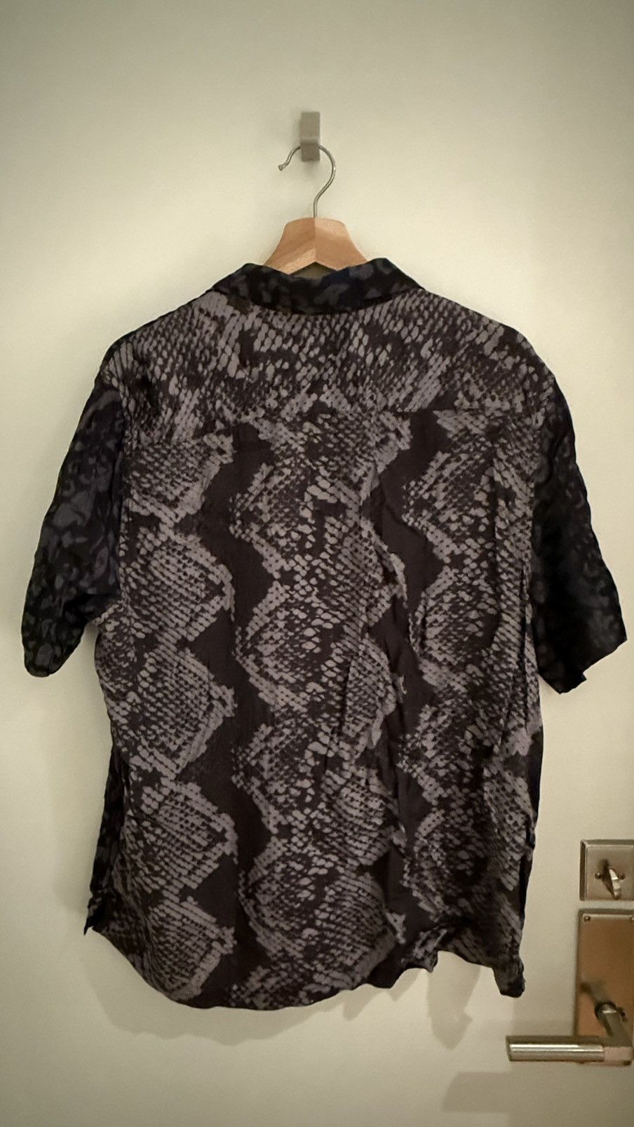 Allsaints Gothen Shirt Jet Black Size US L / EU 52-54 / 3 - 2 Thumbnail