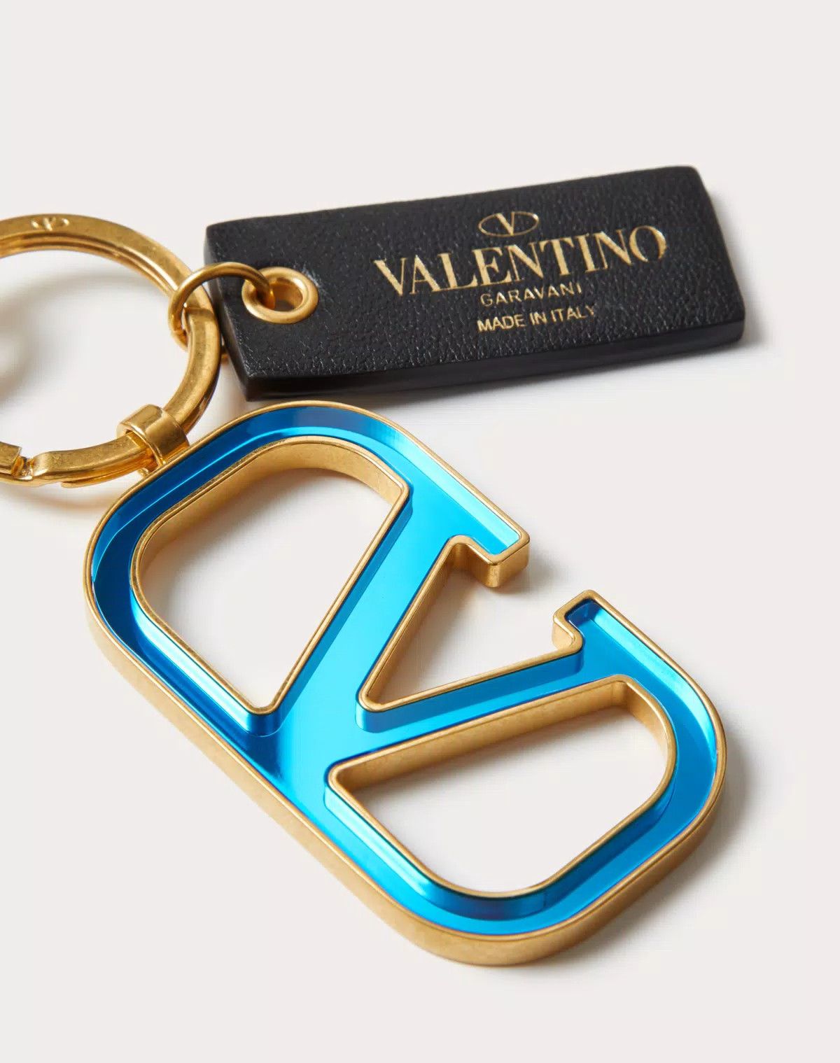 Valentino oc11z0725 Size:OS/Vlogo Signature Keychain Sky Blue/Gold Size ONE SIZE - 2 Thumbnail