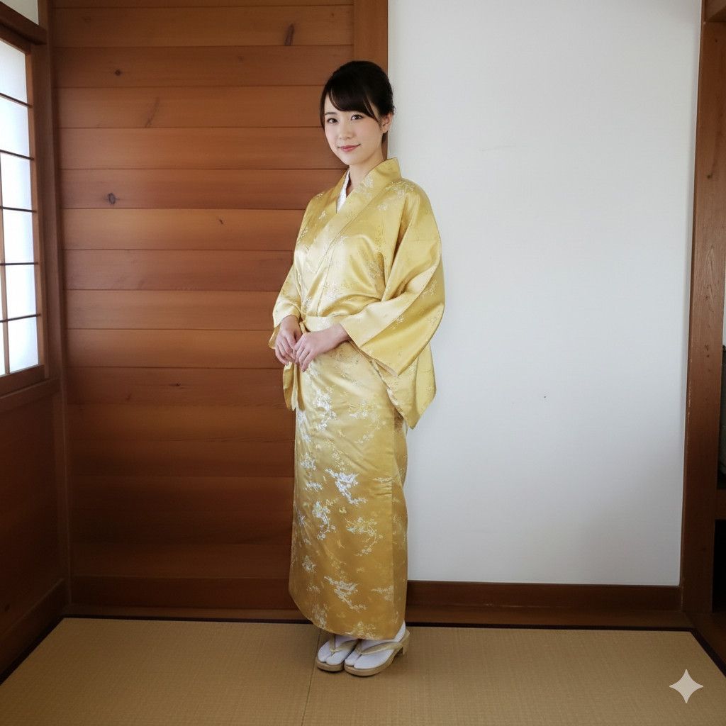 Handmade Kimono Size XL Yurata Robe Vintage Made in Japan 100% Silk Size XL / US 12-14 / IT 48-50 - 2 Thumbnail