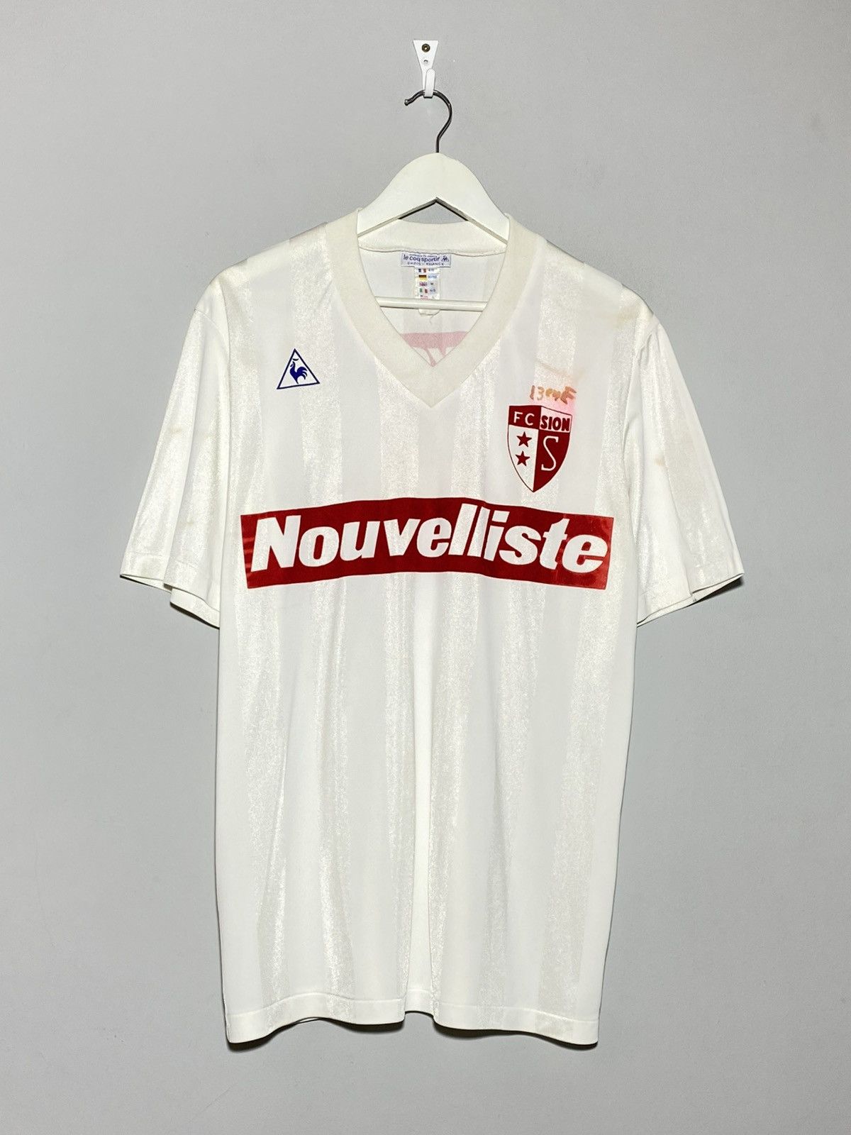 Le Coq Sportif Le Coq Sportif Sion FC 1985/86 Football Shirt 80s Size US M / EU 48-50 / 2 - 1 Thumbnail