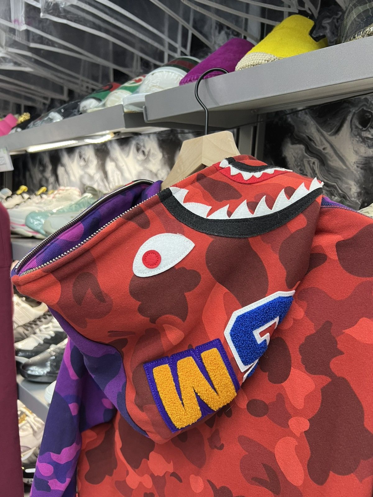 Bape Bape Color Camo Crazy Shark Full Zip Hoodie Size US XL / EU 56 / 4 - 8 Thumbnail