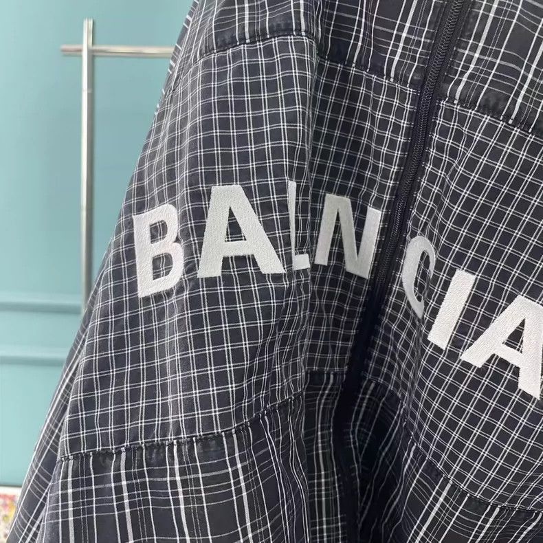 Balenciaga Balenciaga embroidered checkerboard jacket-2506 Size US M / EU 48-50 / 2 - 5 Thumbnail