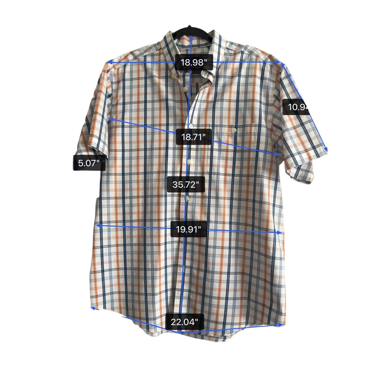 Orvis ORVIS Mens SS Buttoned Collared Dress Shirt Wrinkle Free L Size US L / EU 52-54 / 3 - 4 Thumbnail