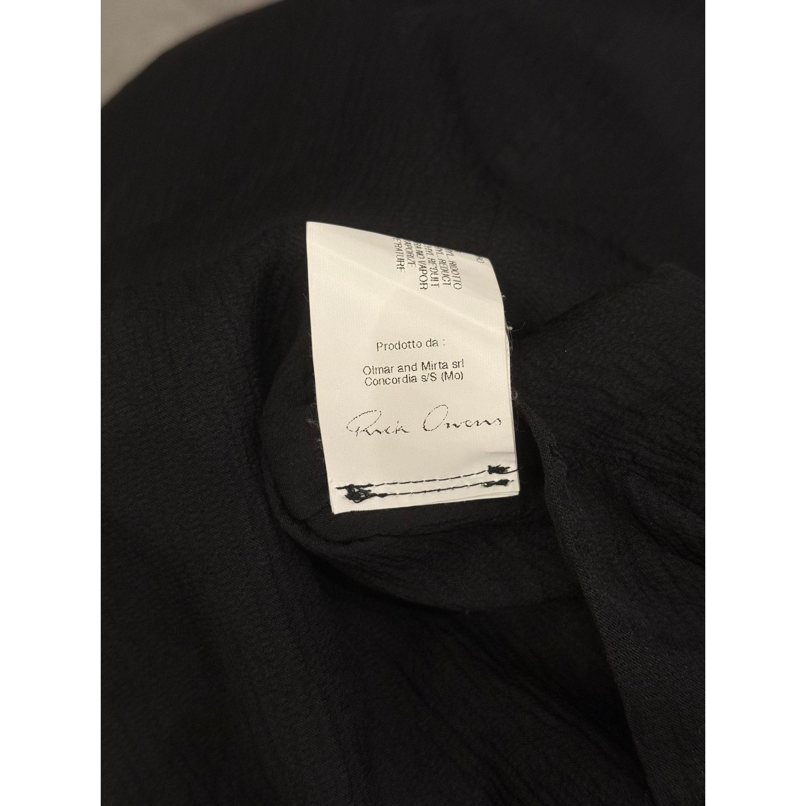 Rick Owens S/S2009 Rick Owens black asymmetric draped jacket Size US S / EU 44-46 / 1 - 8 Thumbnail