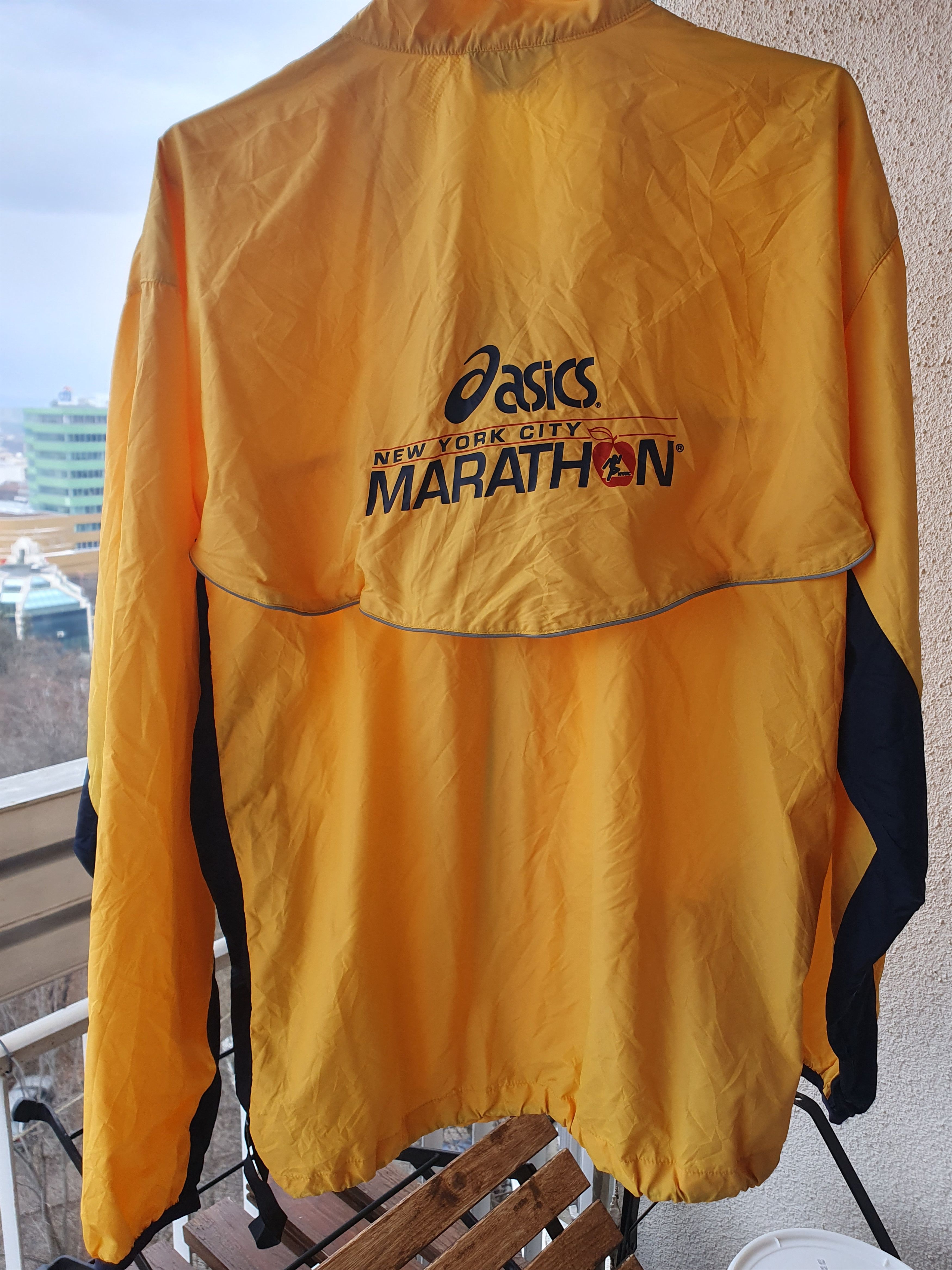 Asics Asics New York City Marathon Windbreaker Unisex jacket sz XL Size US XL / EU 56 / 4 - 1 Thumbnail