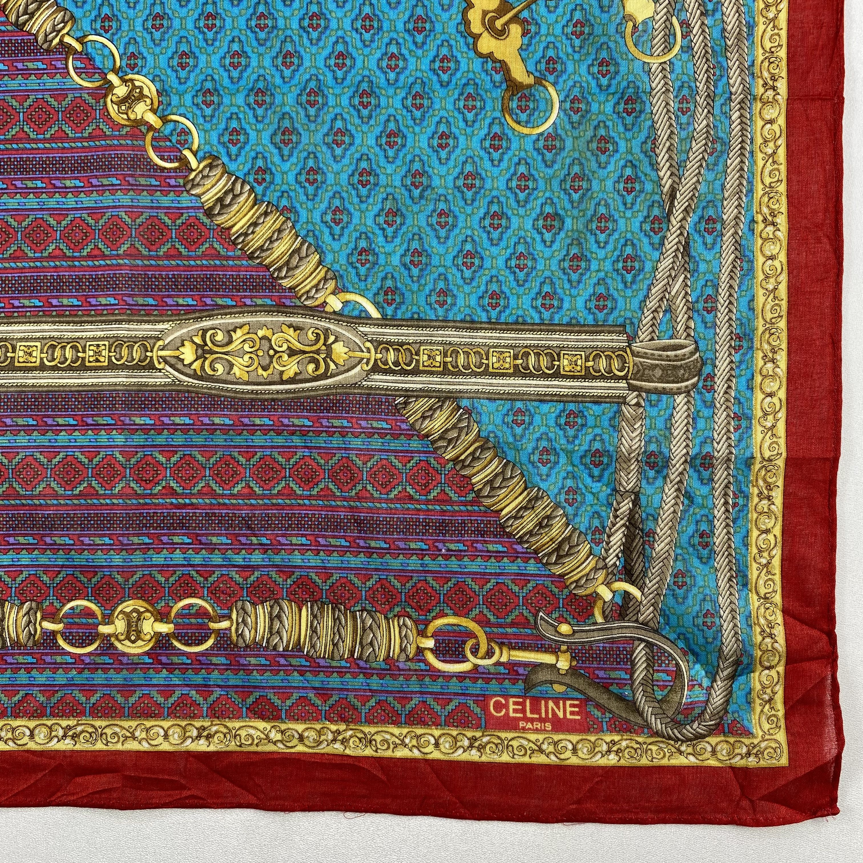 Celine × Vintage Celine Bandana/ Handkerchief / Neckerchief Size ONE SIZE - 2 Thumbnail
