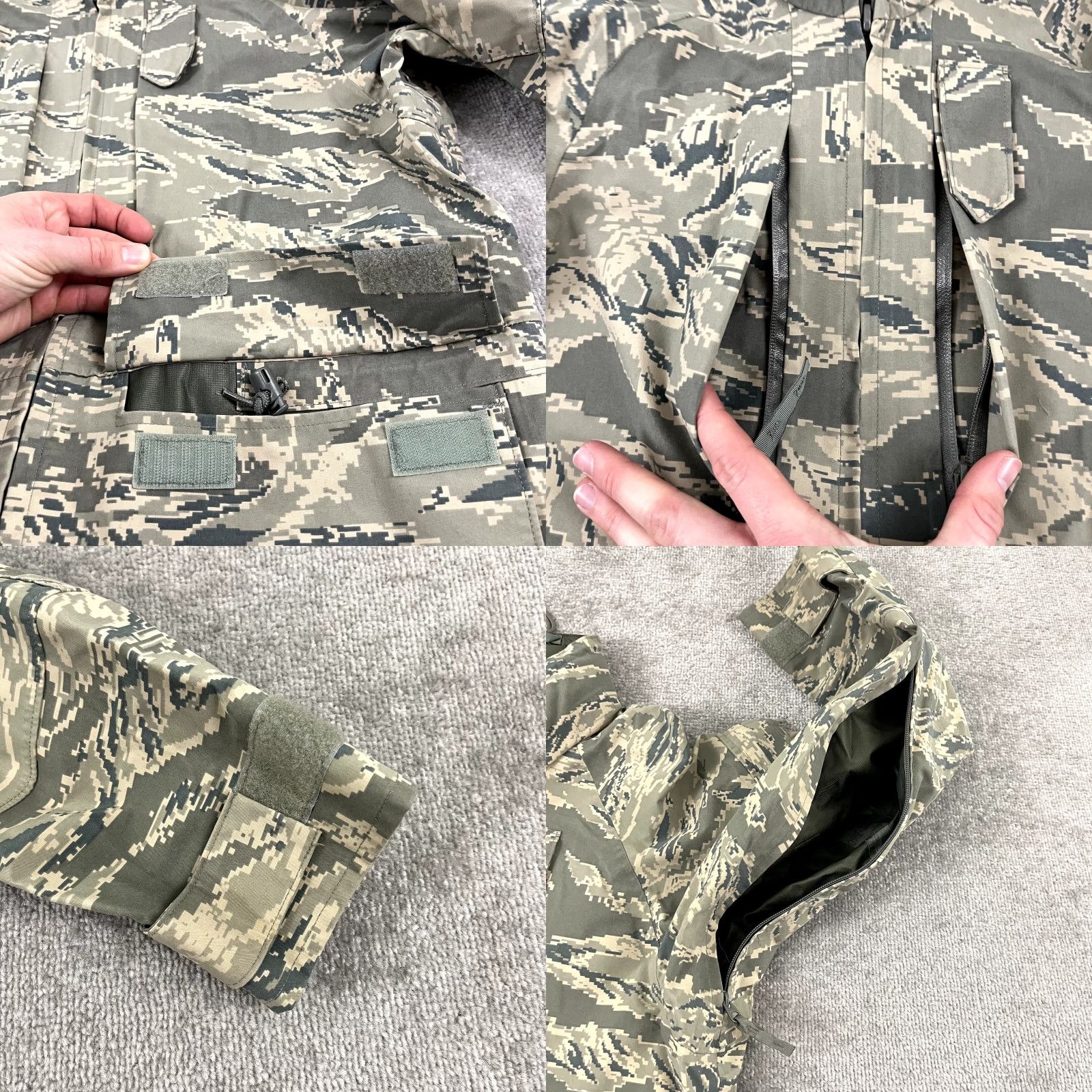 Vintage Military Gore-Tex Environmental Camo All Purpose Parka Jacket Mens Small Short Size US 29 - 8 Thumbnail