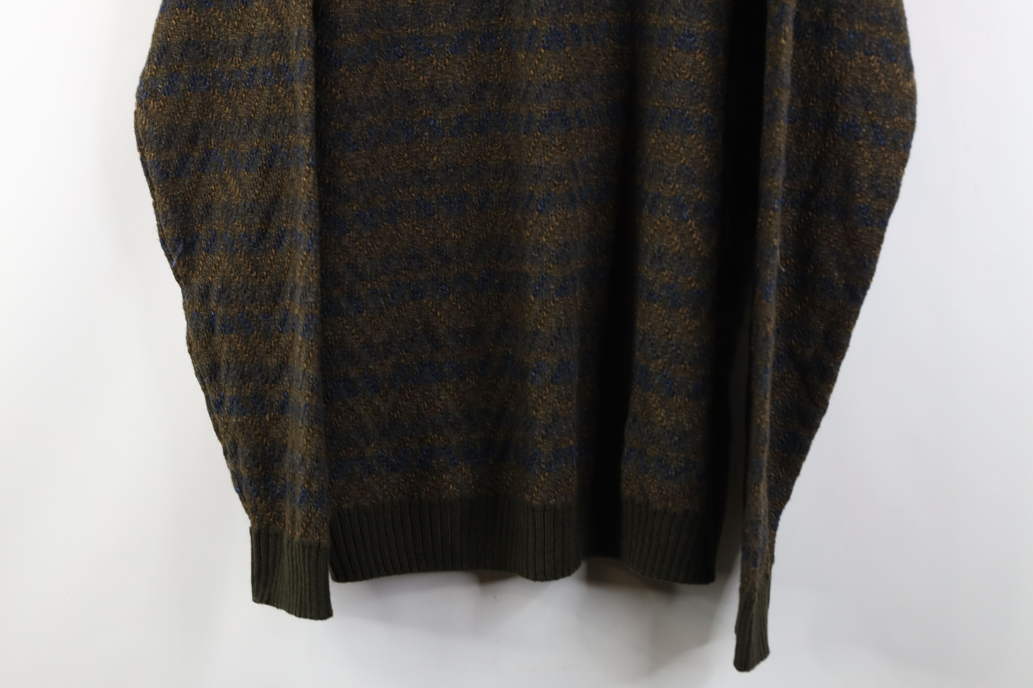 Vintage Vintage 90s Streetwear Knit Crewneck Sweater Earth Tone Size US XL / EU 56 / 4 - 3 Thumbnail